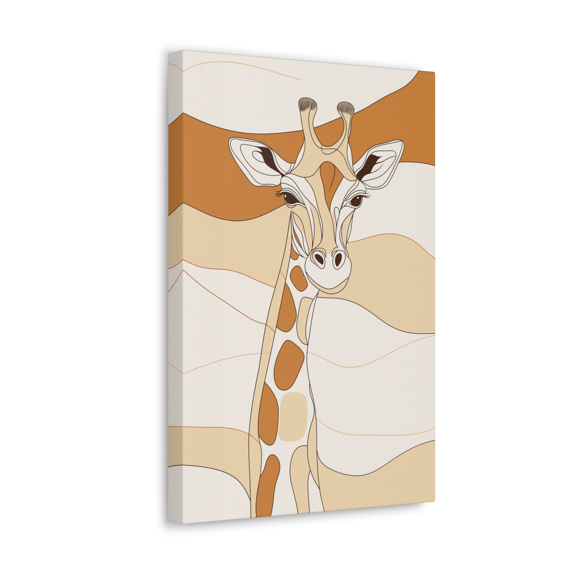 Essence of Giraffe Canvas Wall Art - SynthFrame