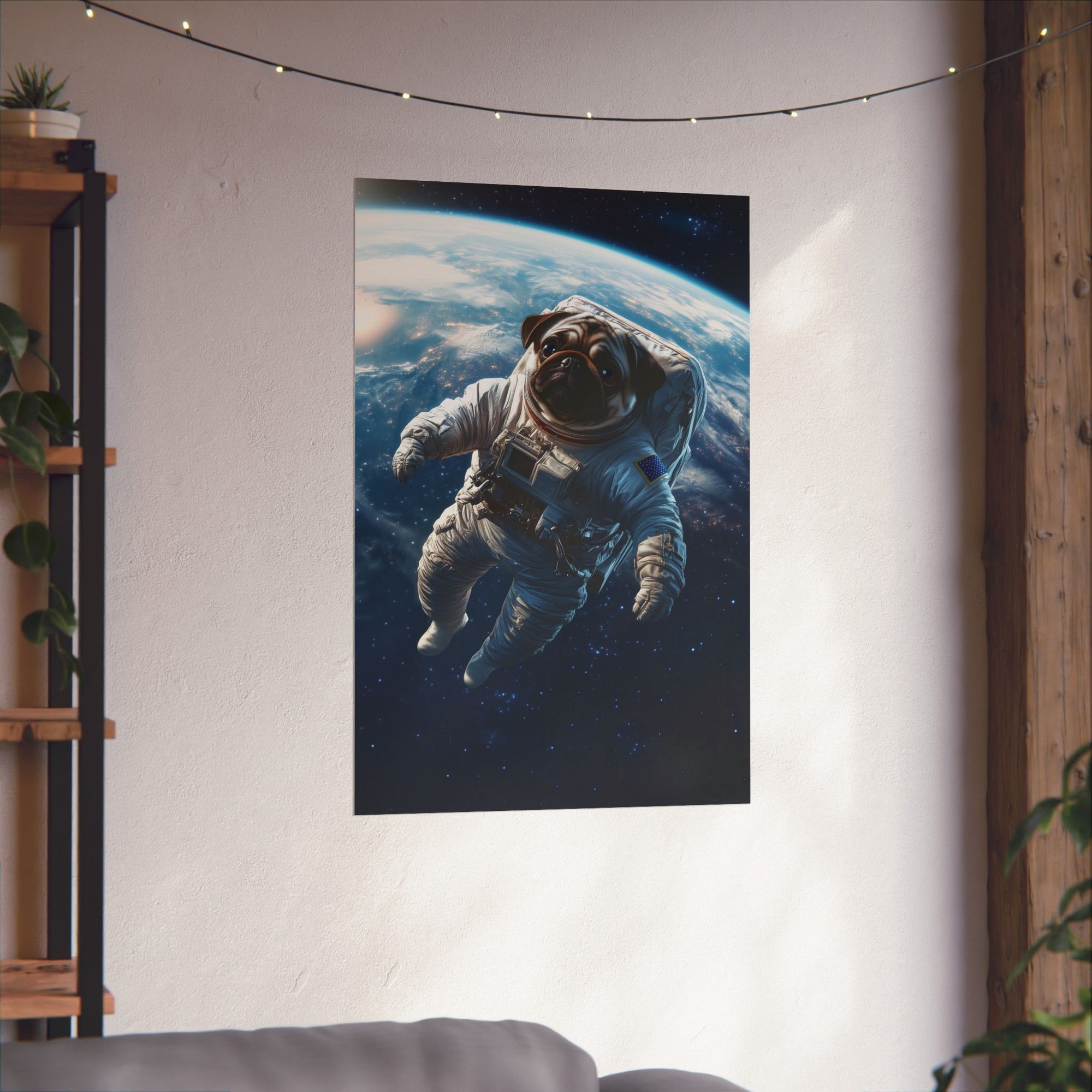 Cosmic Pug Poster