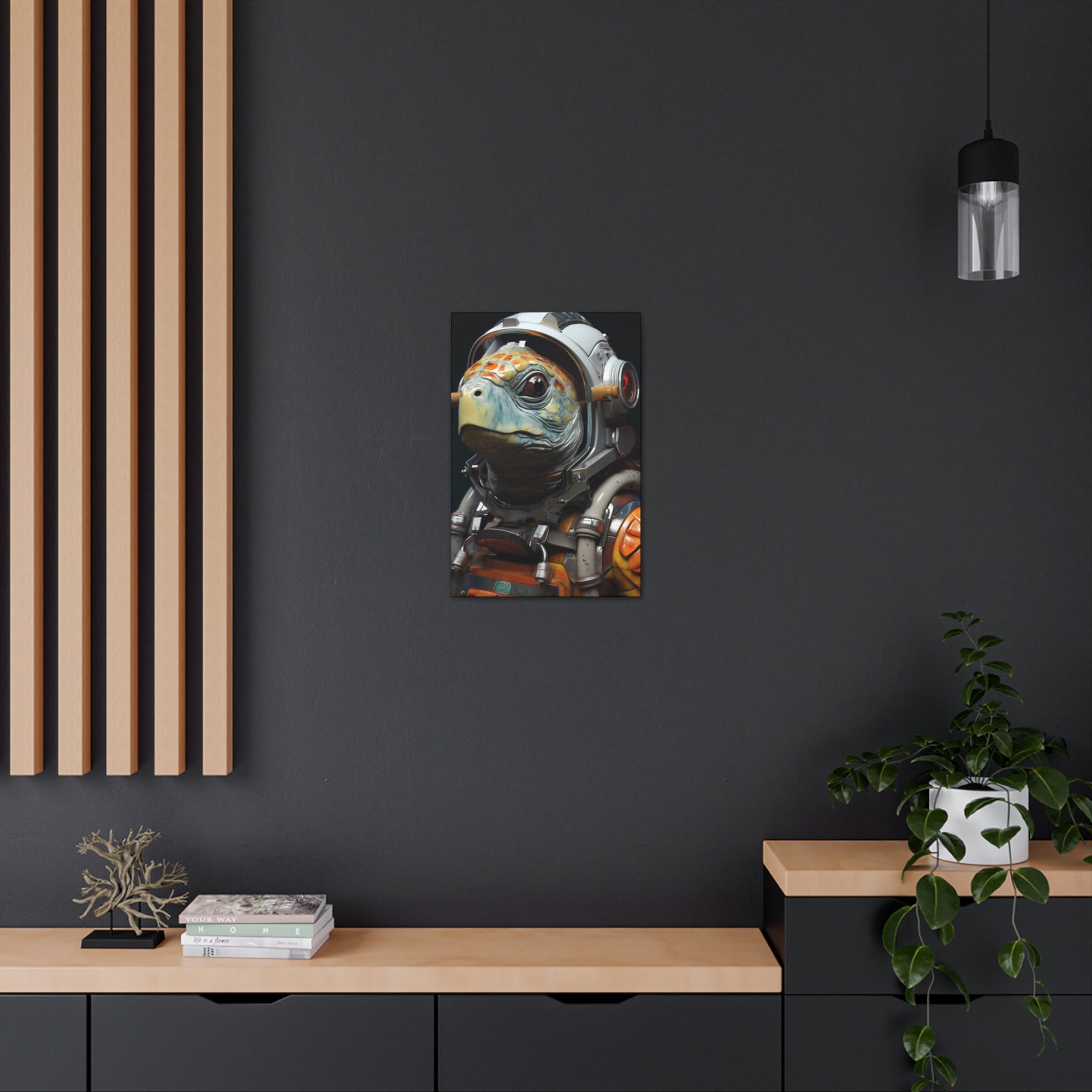 AstroTurtle 3 Canvas Wall Art - SynthFrame