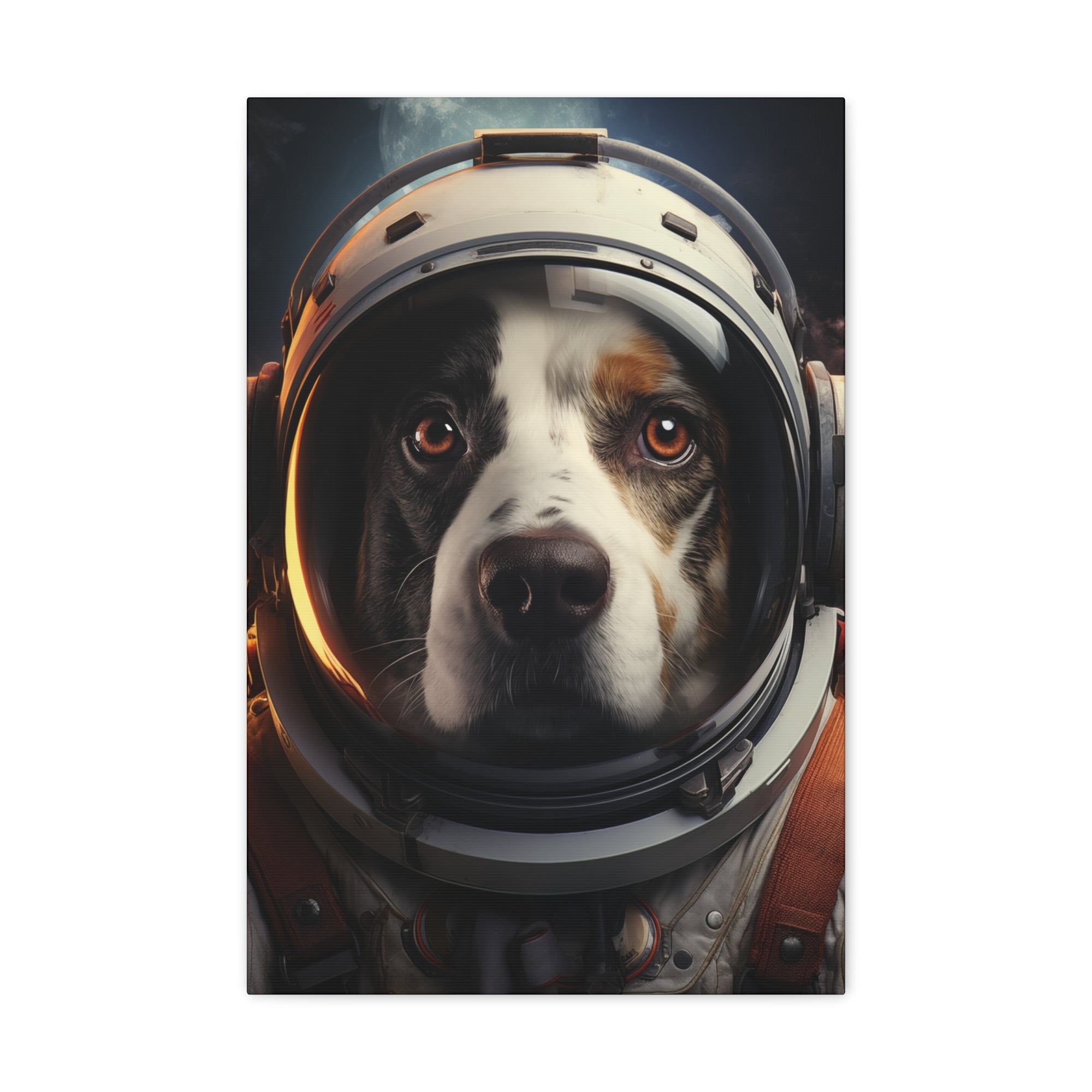 AstroDog 2 Canvas Wall Art - SynthFrame