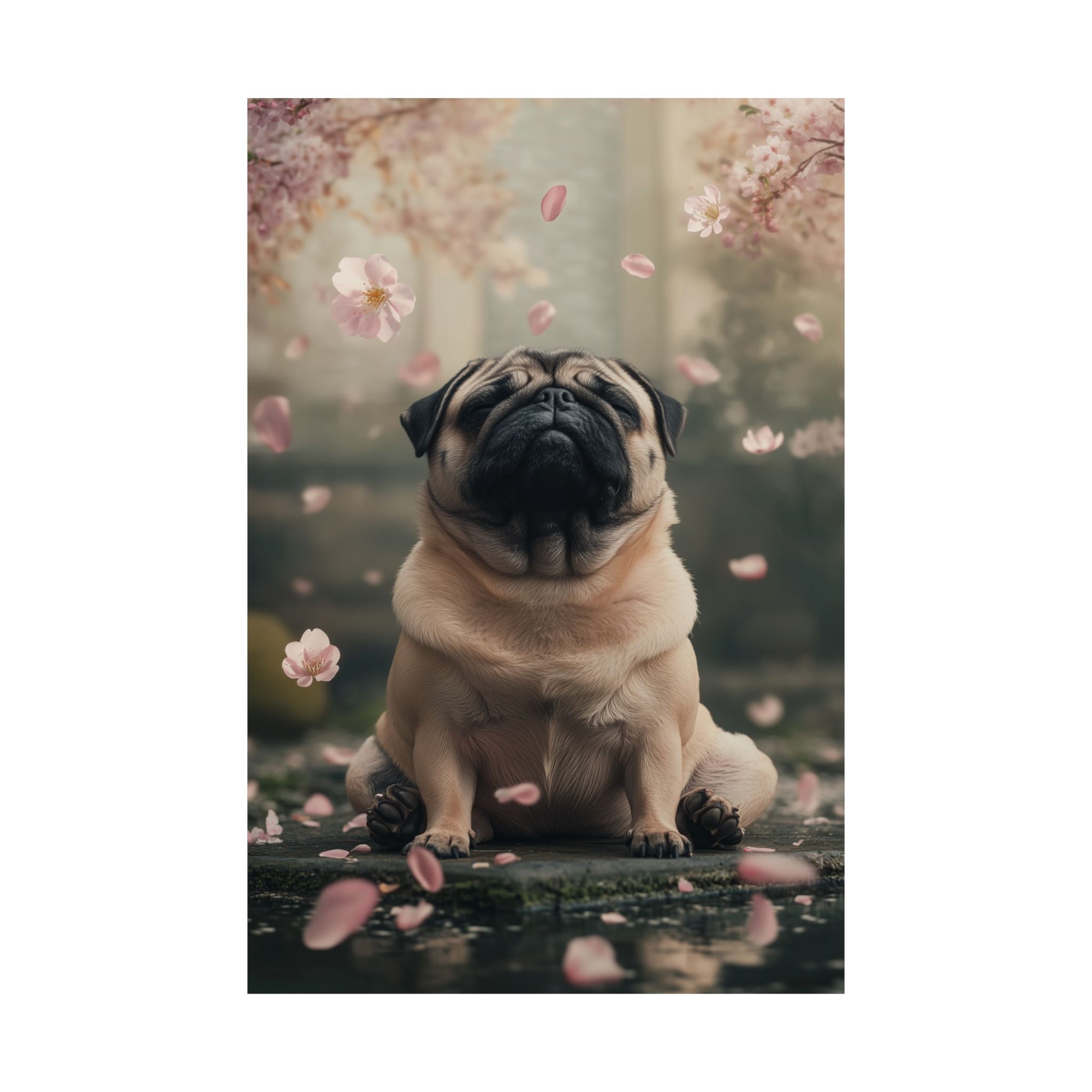 Zen Pug Poster