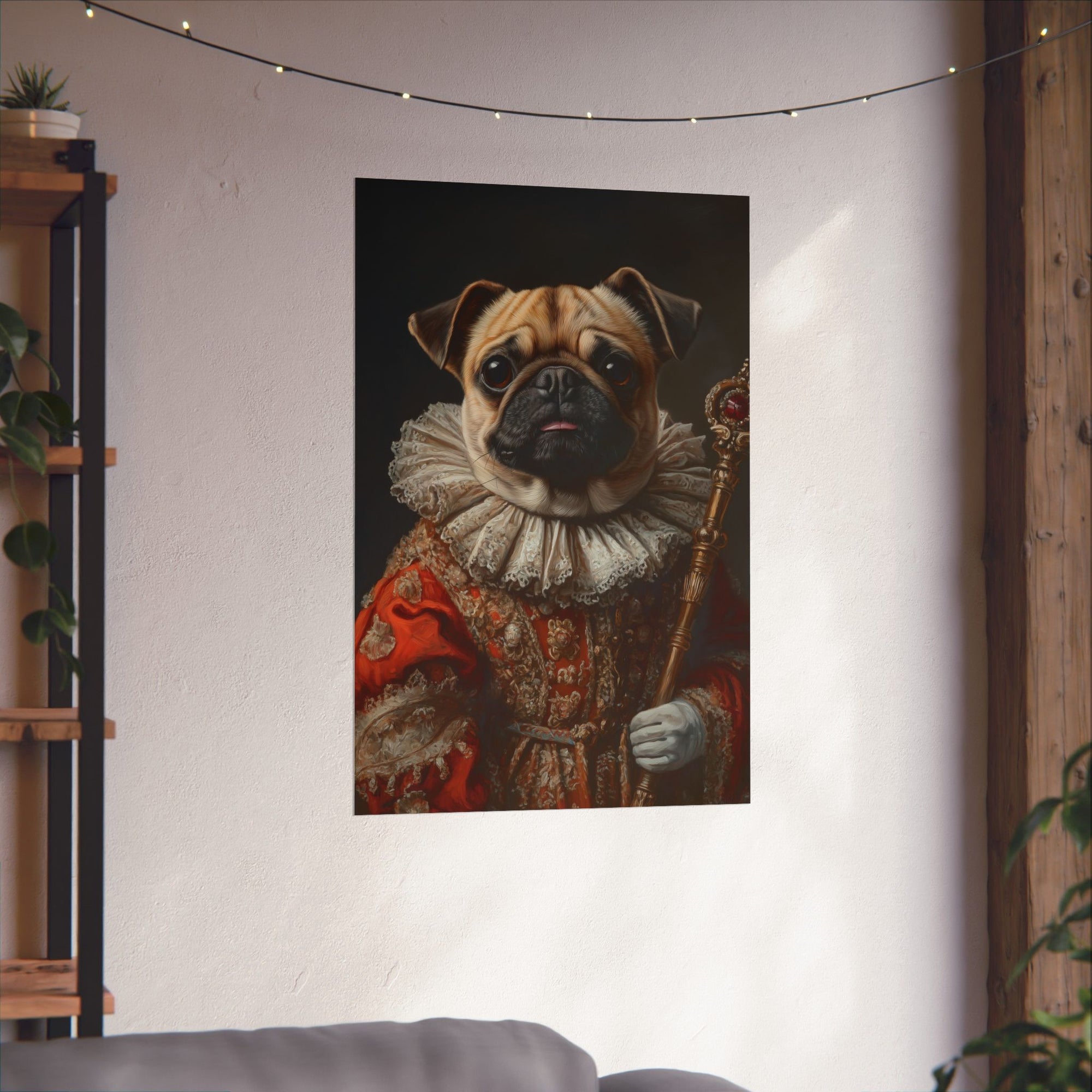 Renaissance Pug Poster