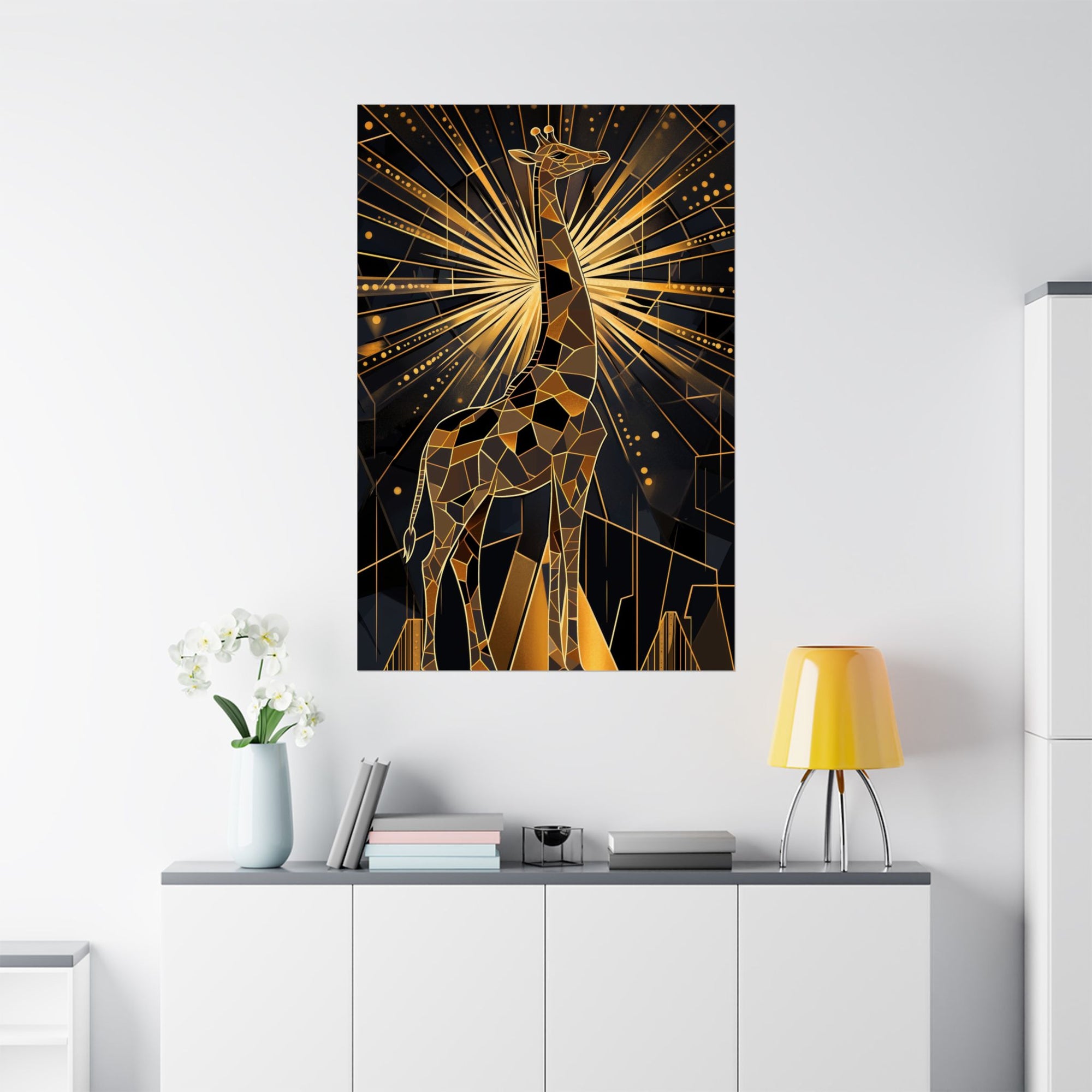 Gilded Giraffe Poster