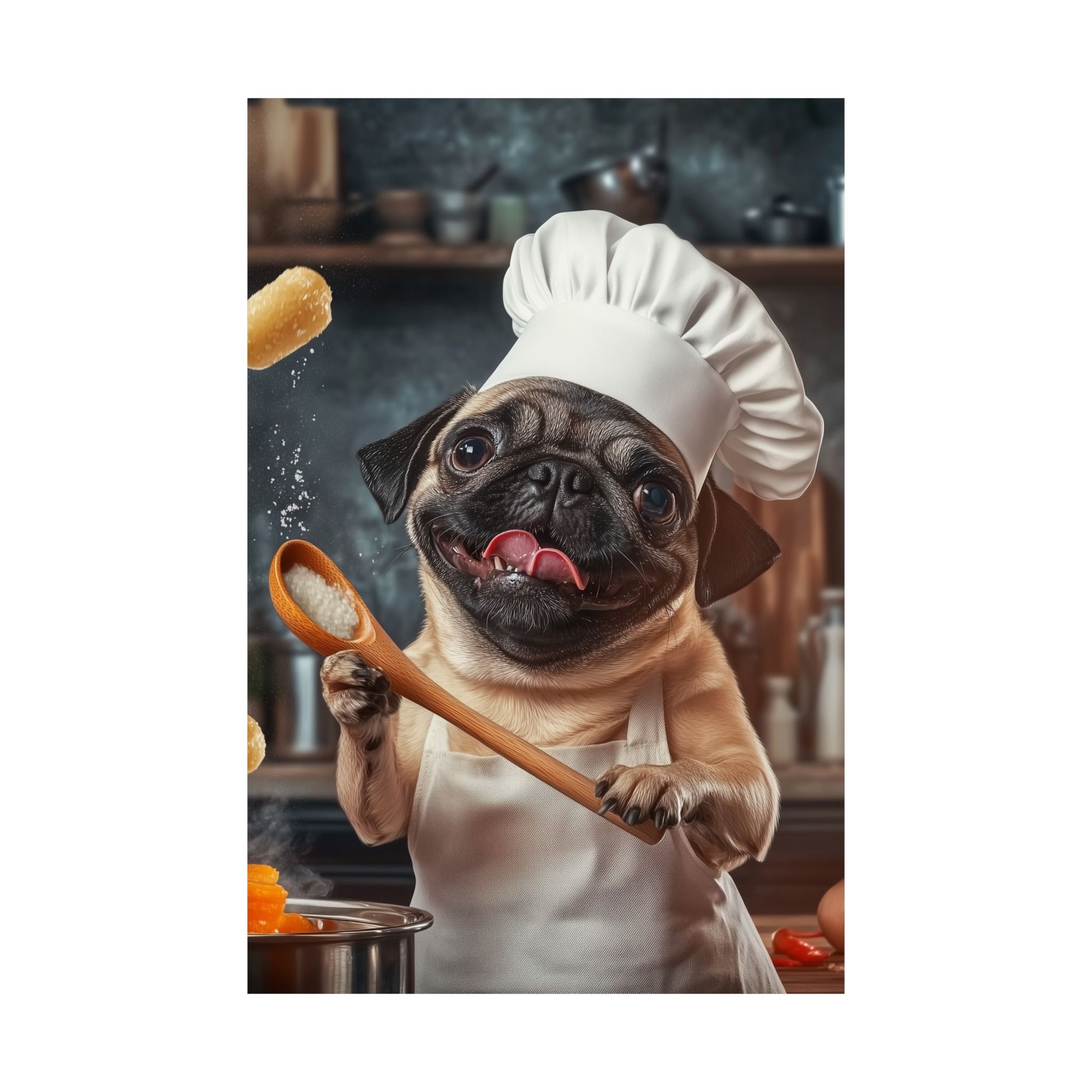 Chef Pug Poster