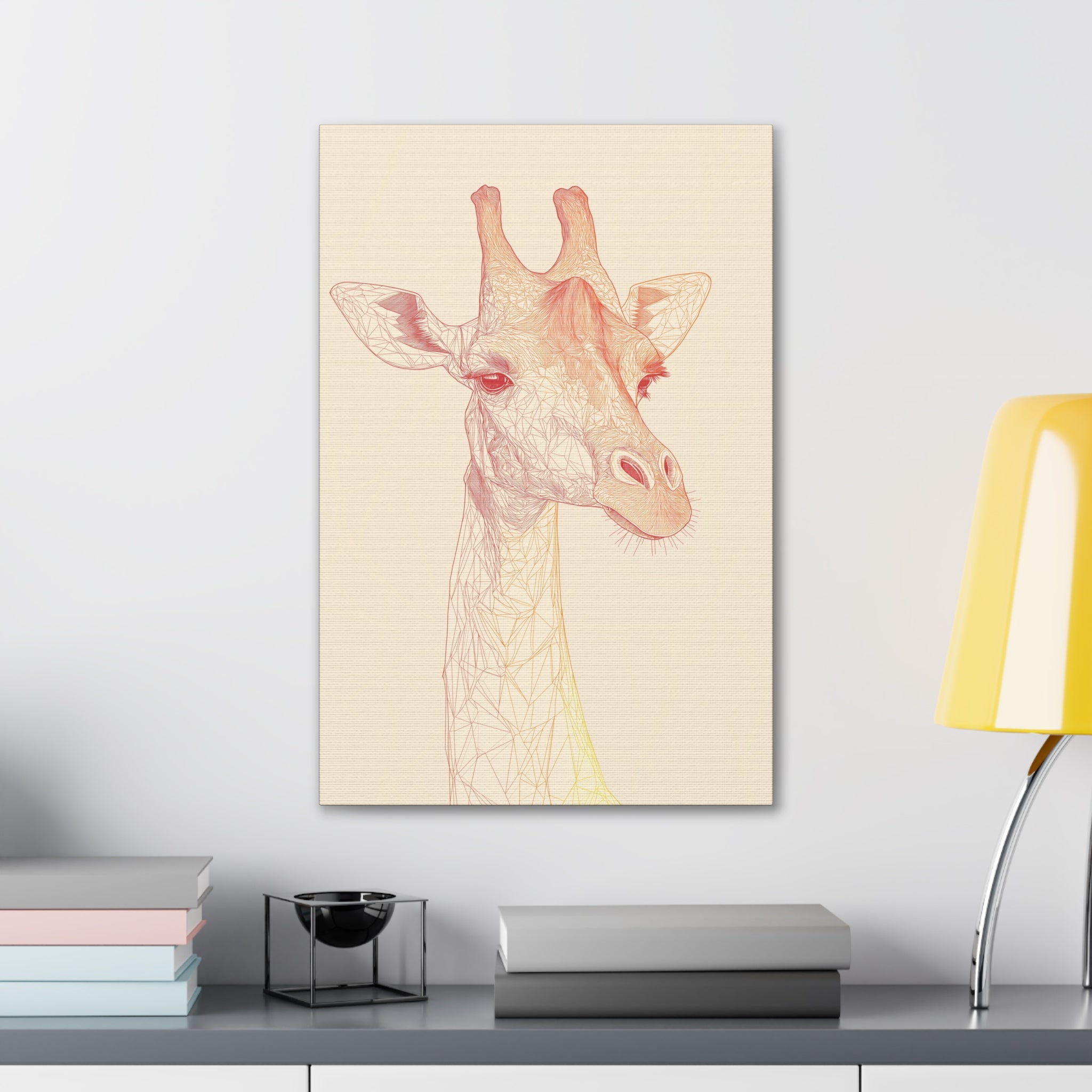 Essence of Giraffe Canvas Wall Art - SynthFrame