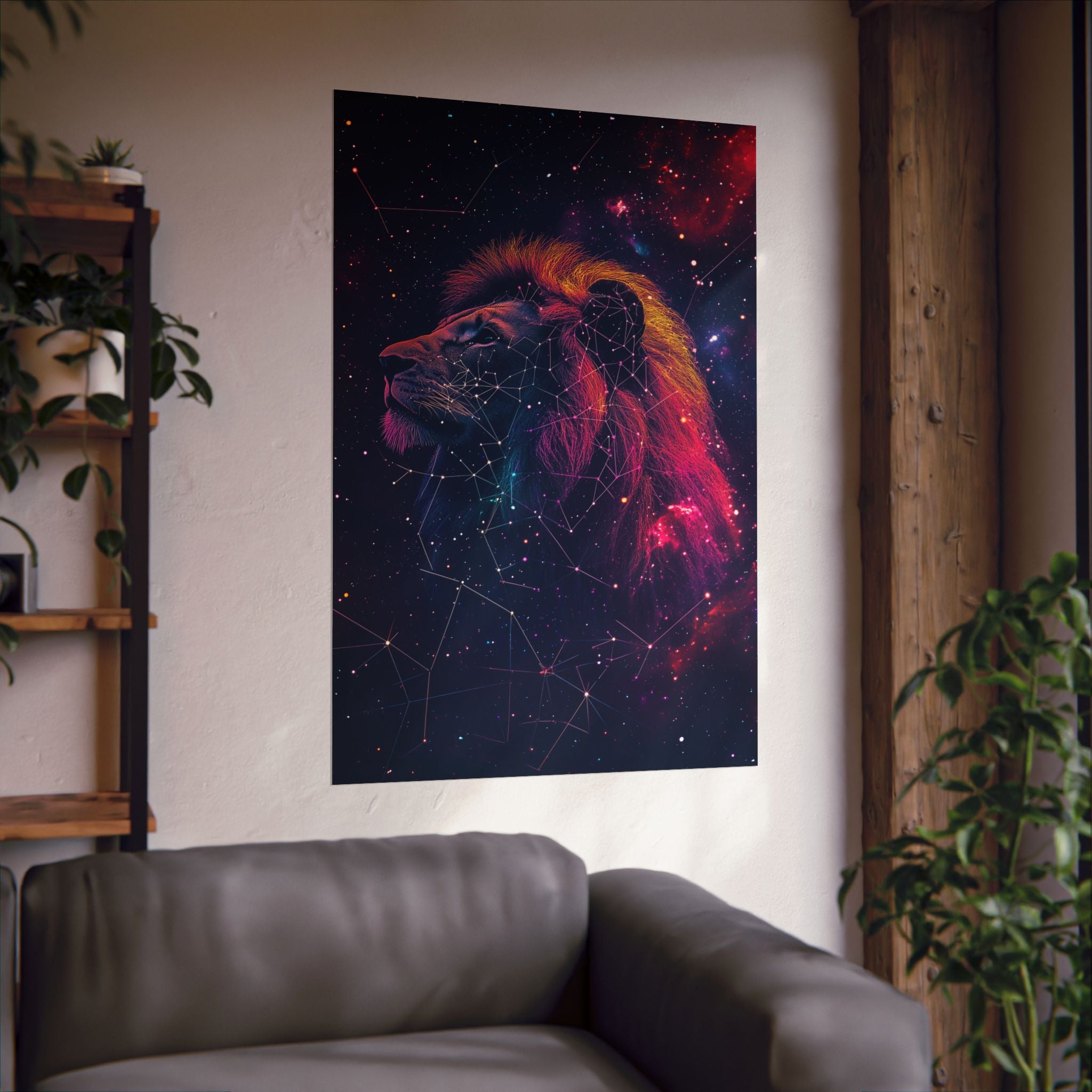 Constellation Lion Poster