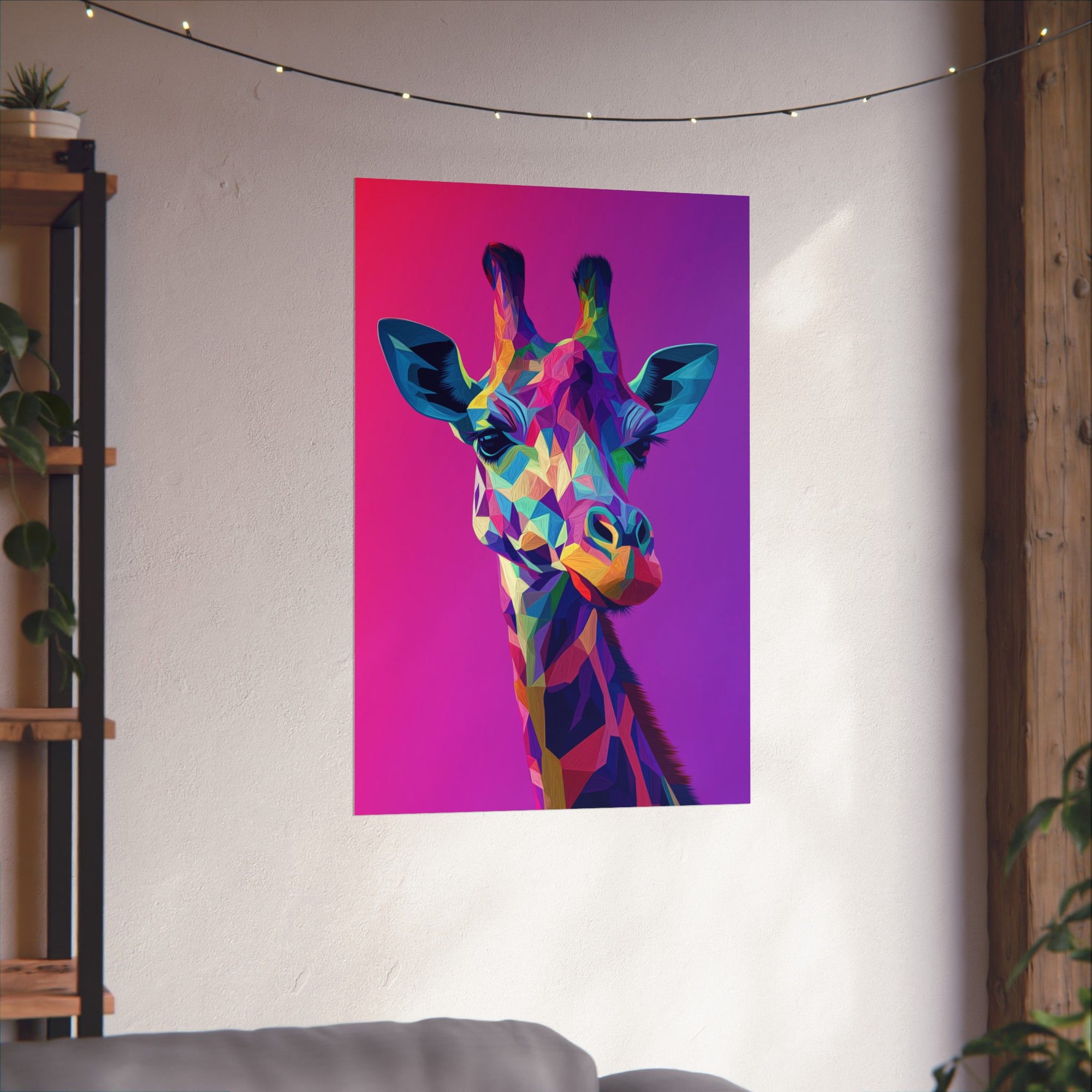 Crystalline Giraffe Poster