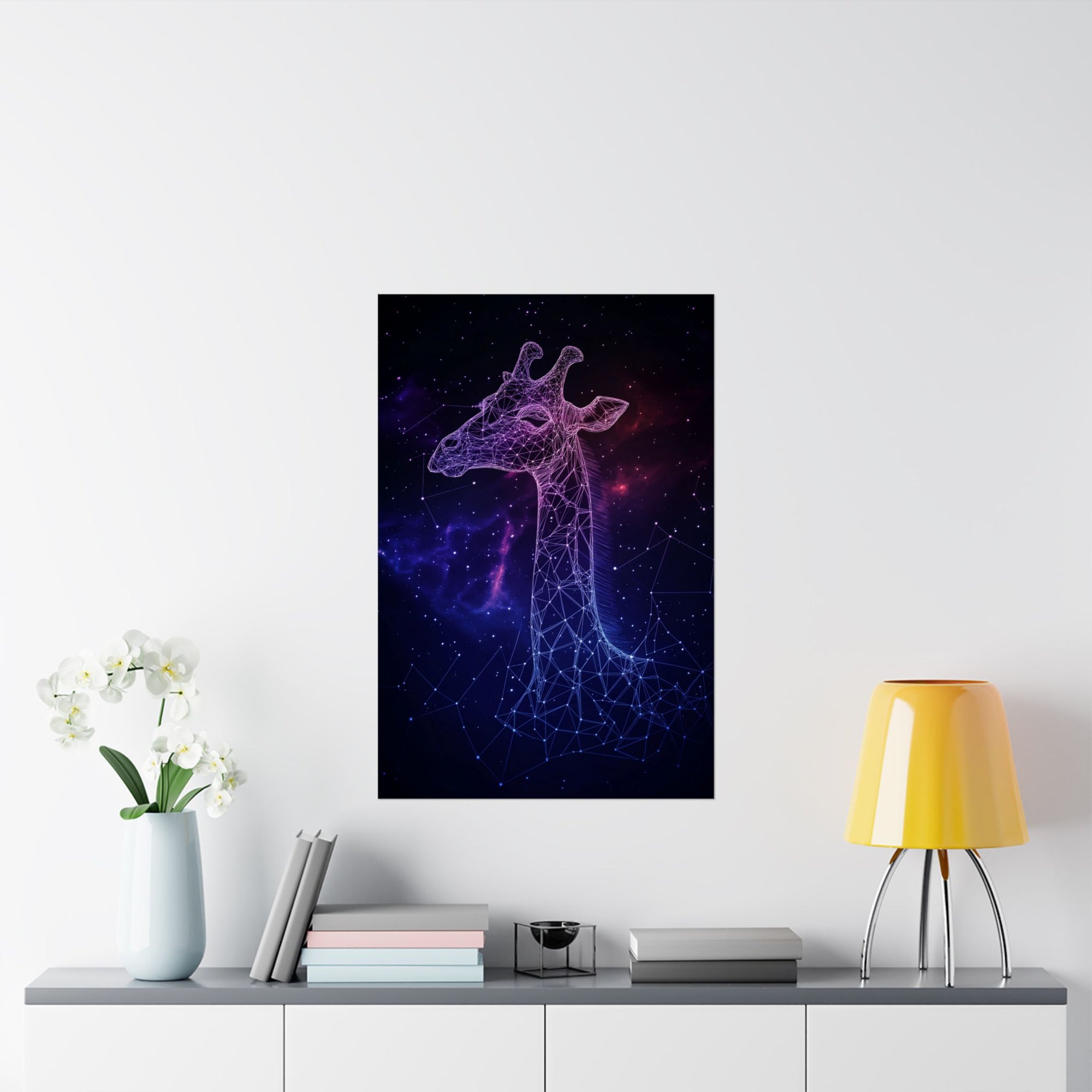 Constellation Giraffe Poster