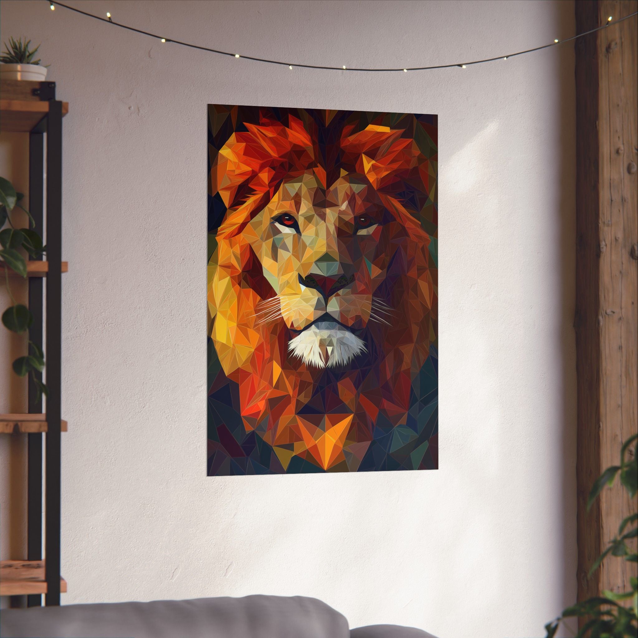 Crystalline Lion Poster