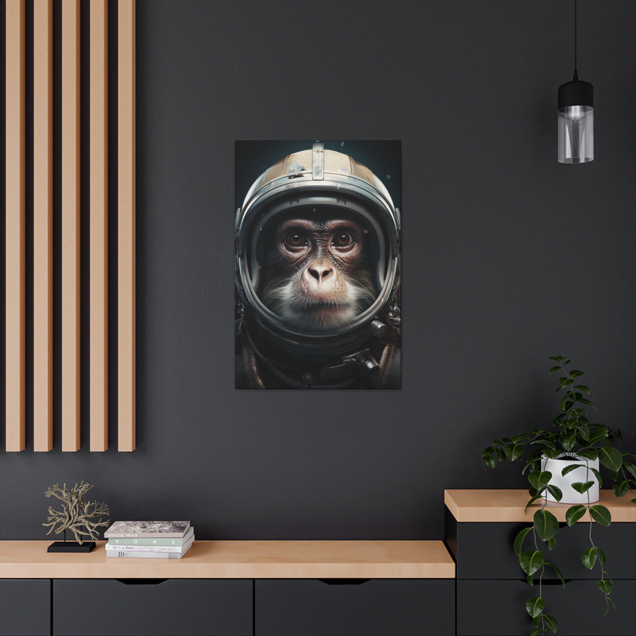 AstroMonkey Canvas Wall Art - SynthFrame