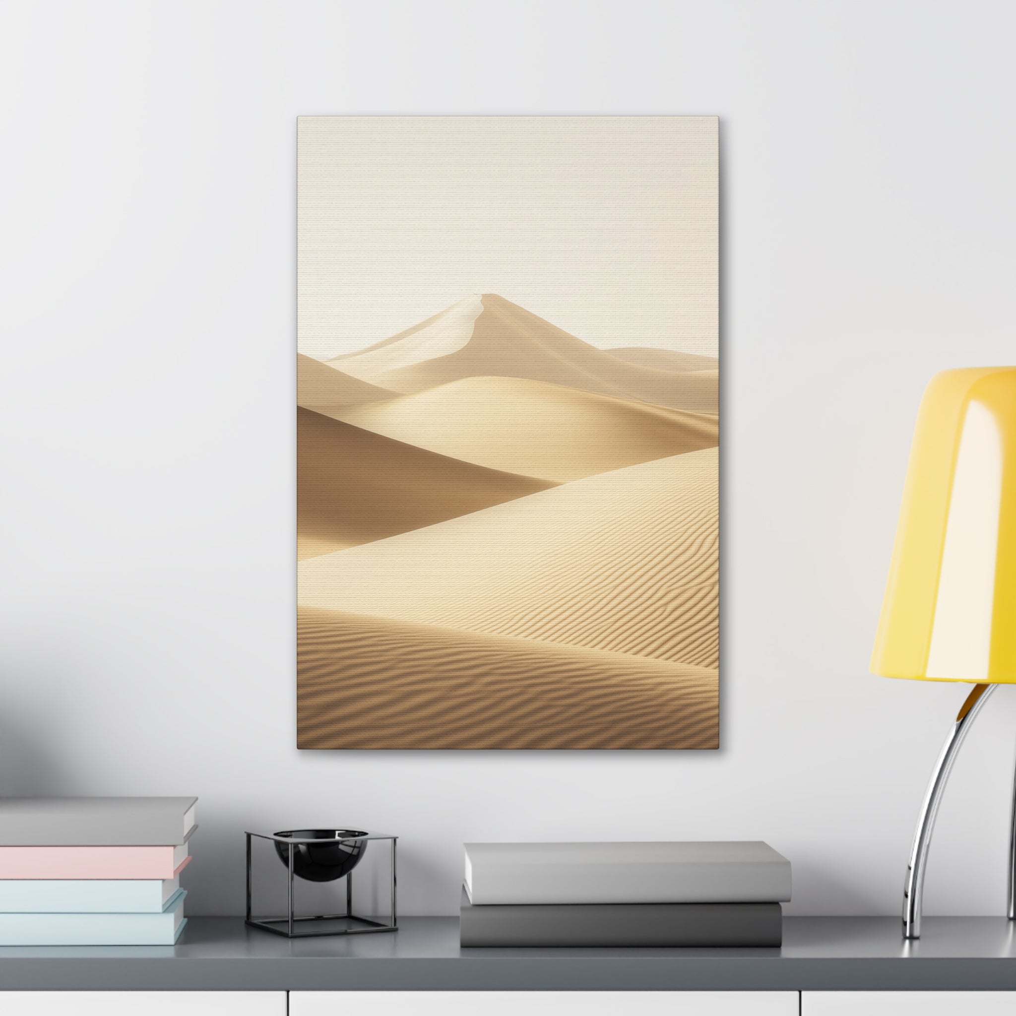 Minimalist Desert Dunes Canvas Wall Art - SynthFrame