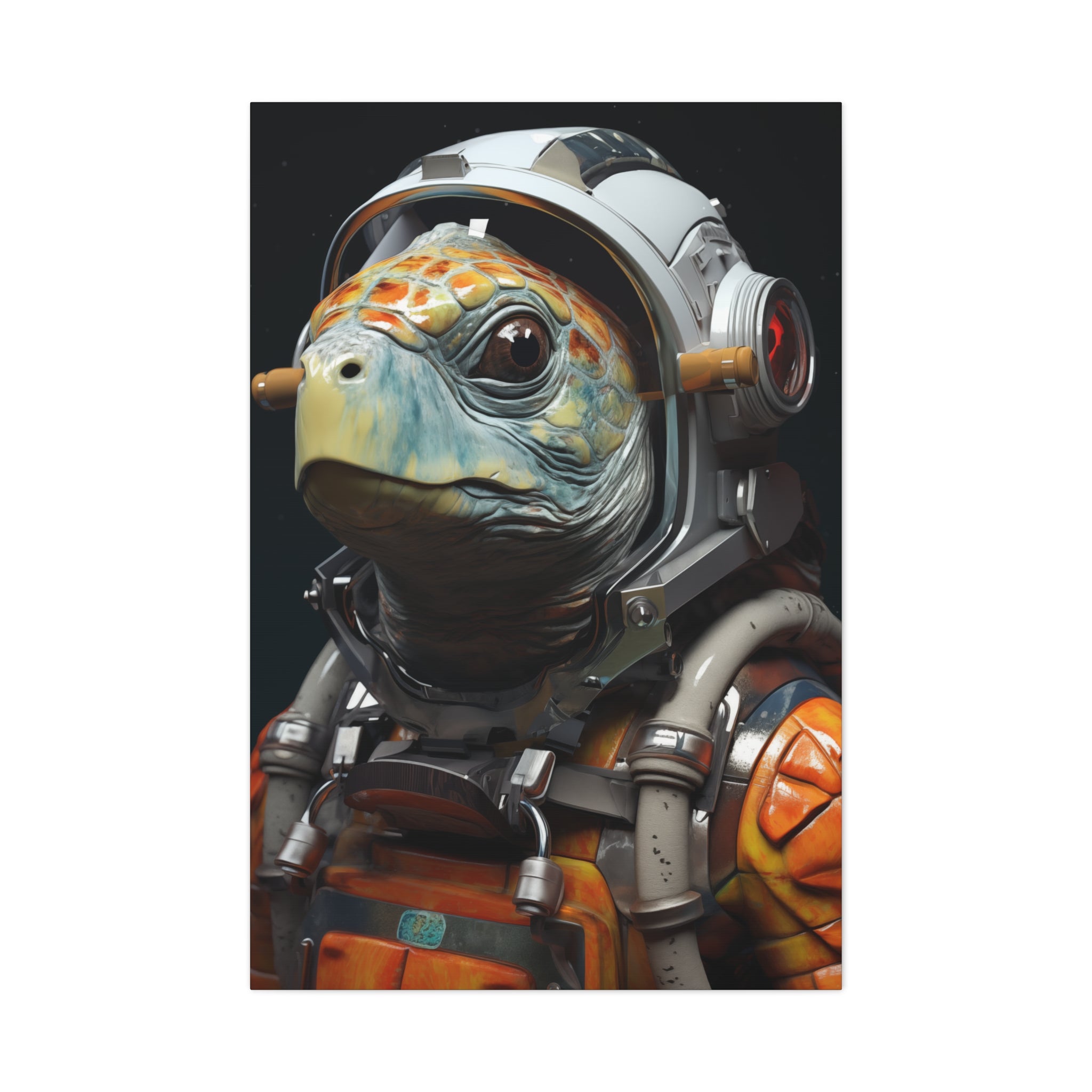 AstroTurtle 3 Canvas Wall Art - SynthFrame