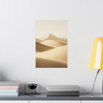 Minimalist Desert Dunes Poster Wall Art - SynthFrame