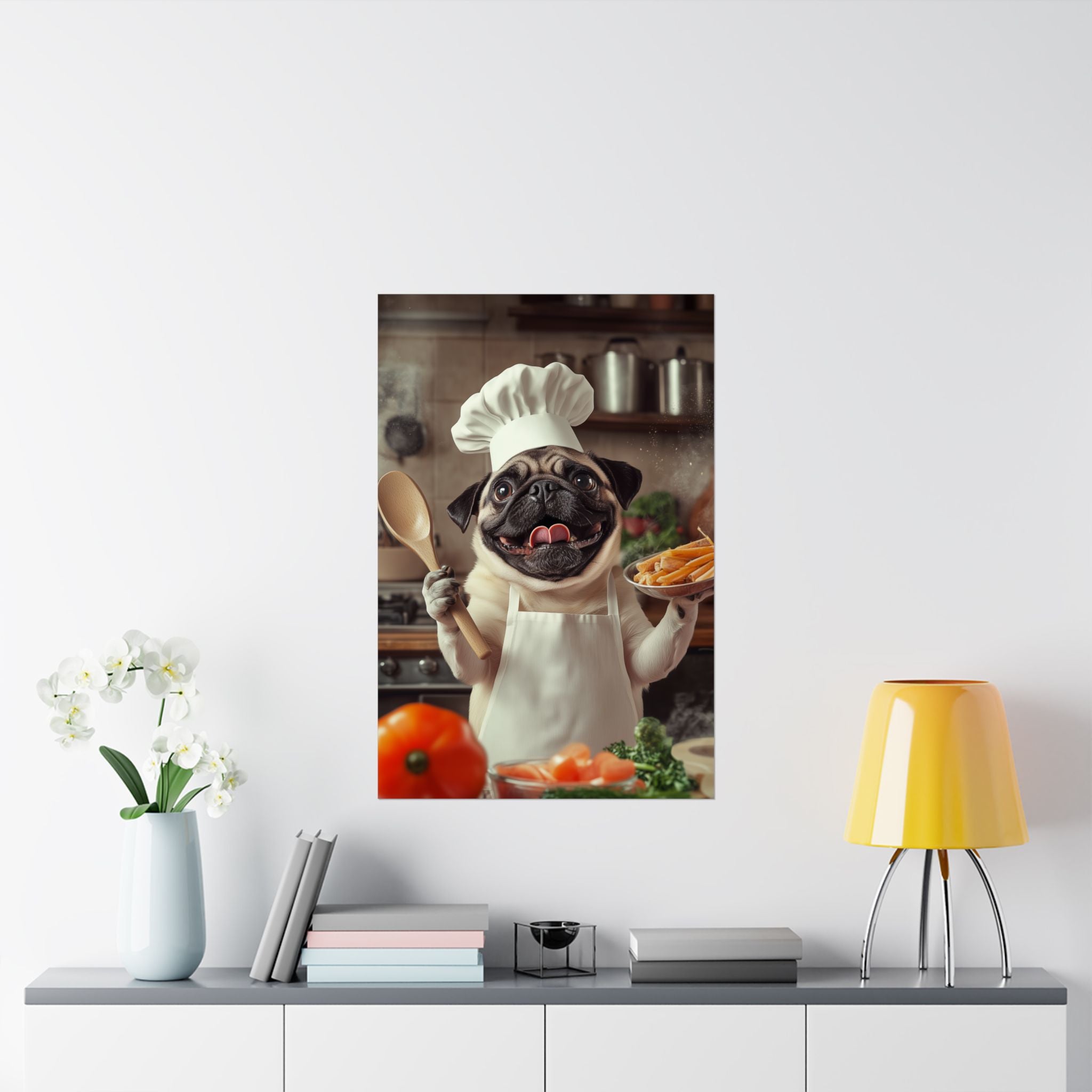 Chef Pug Poster