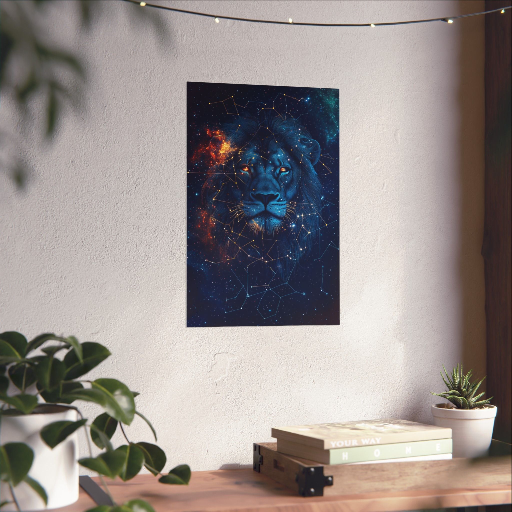 Constellation Lion Poster