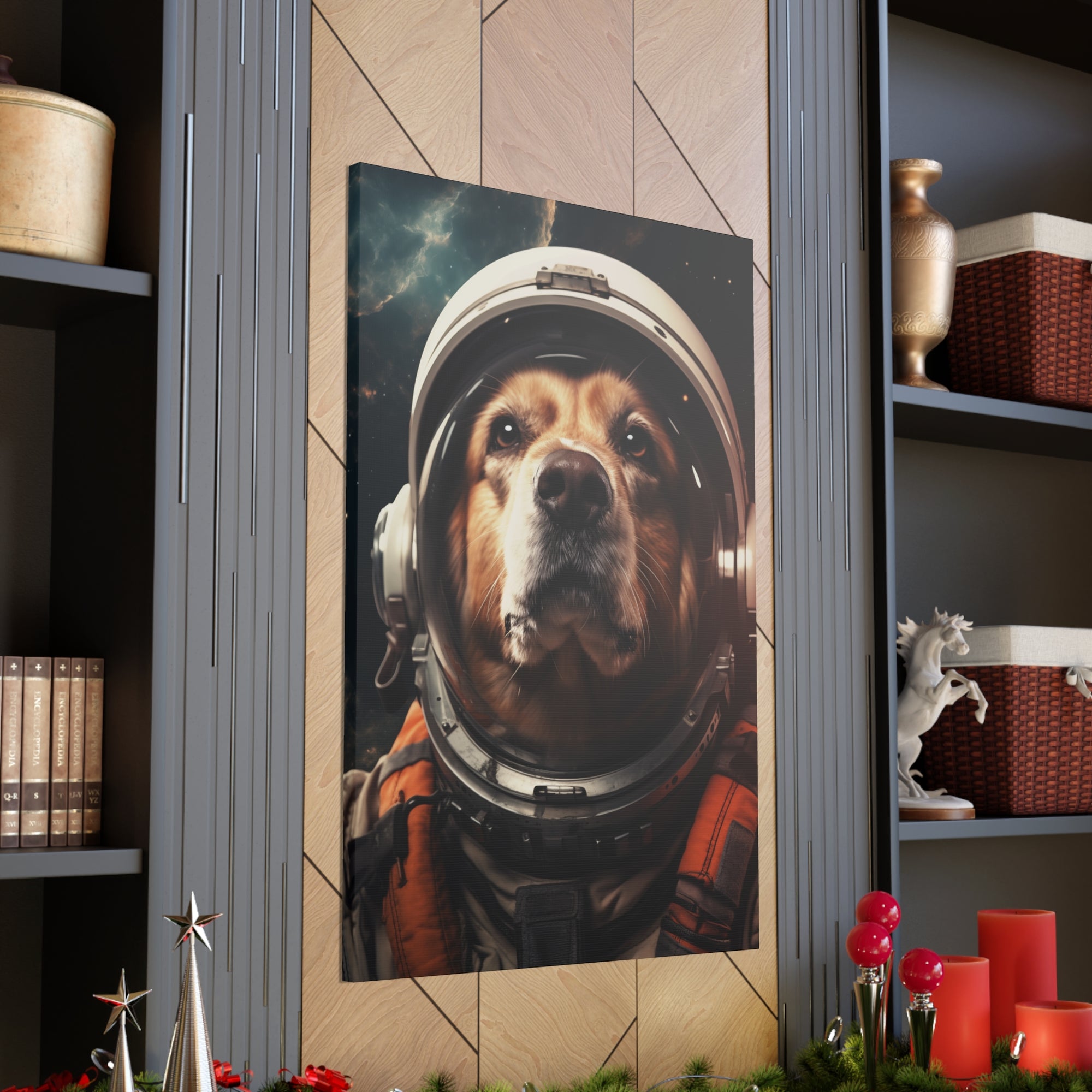 AstroDog 1 Canvas Wall Art - SynthFrame