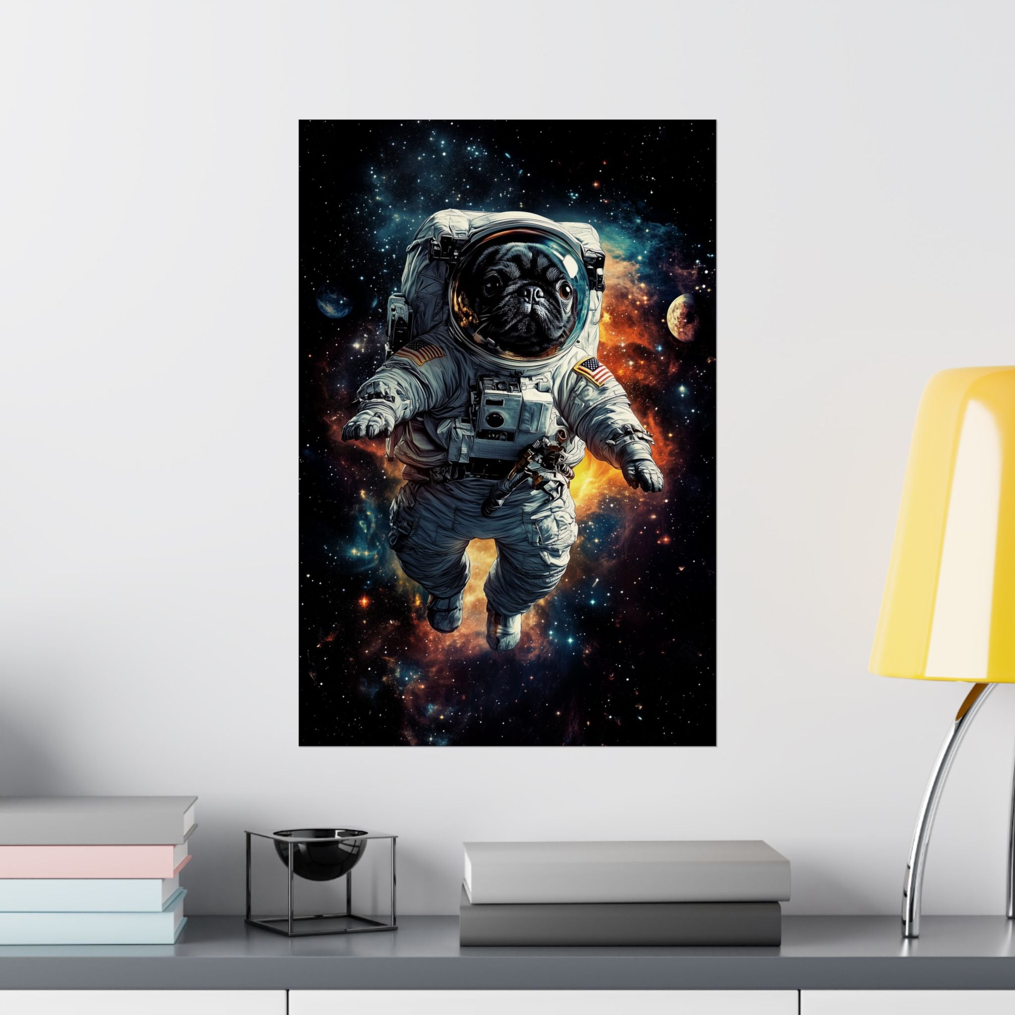 Cosmic Pug Poster