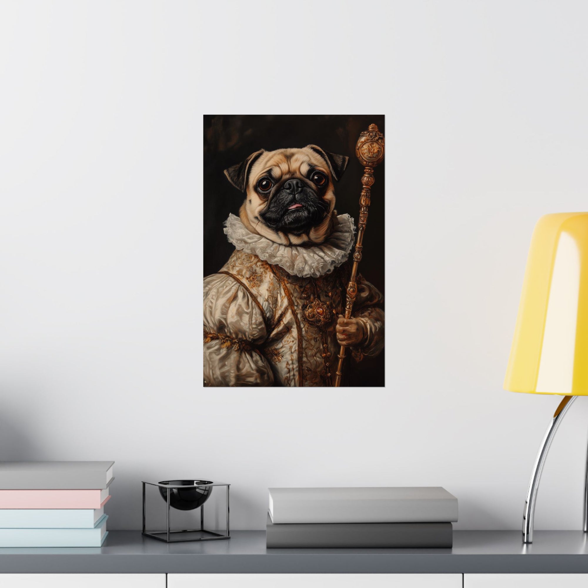 Renaissance Pug Poster