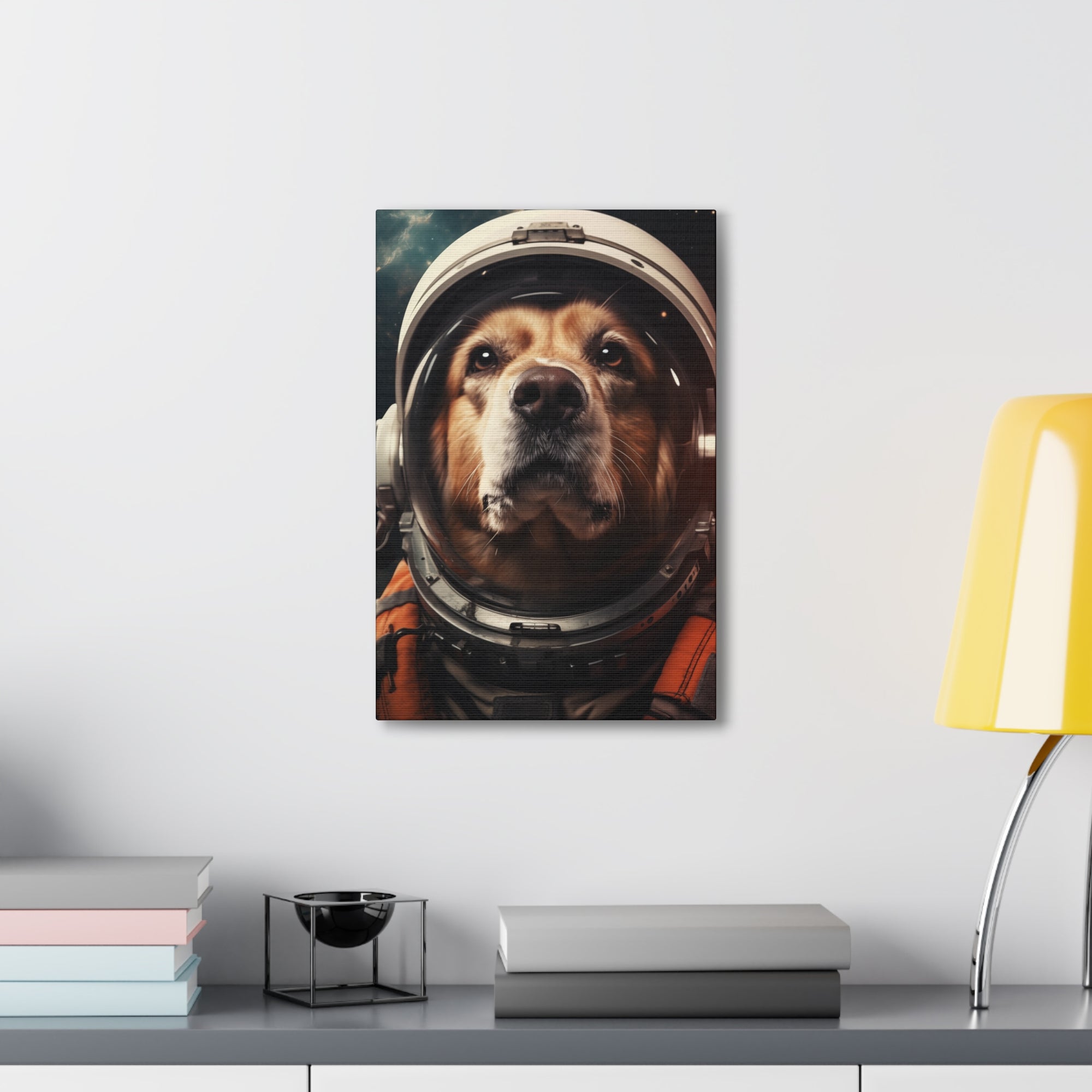 AstroDog 1 Canvas Wall Art - SynthFrame