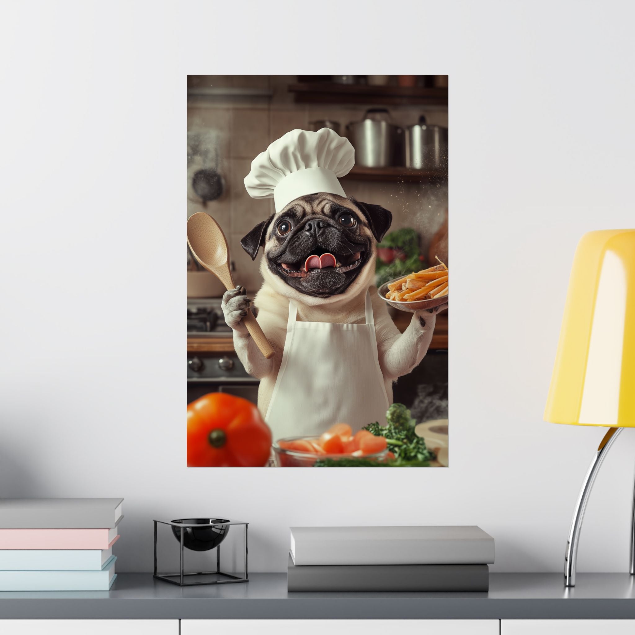 Chef Pug Poster