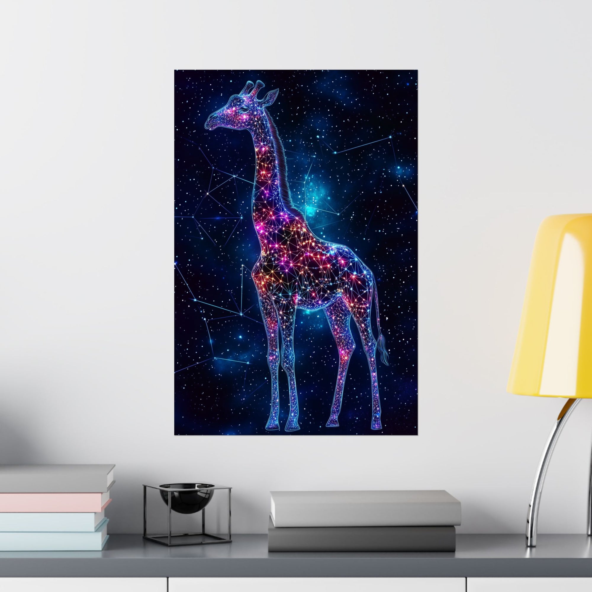 Constellation Giraffe Poster