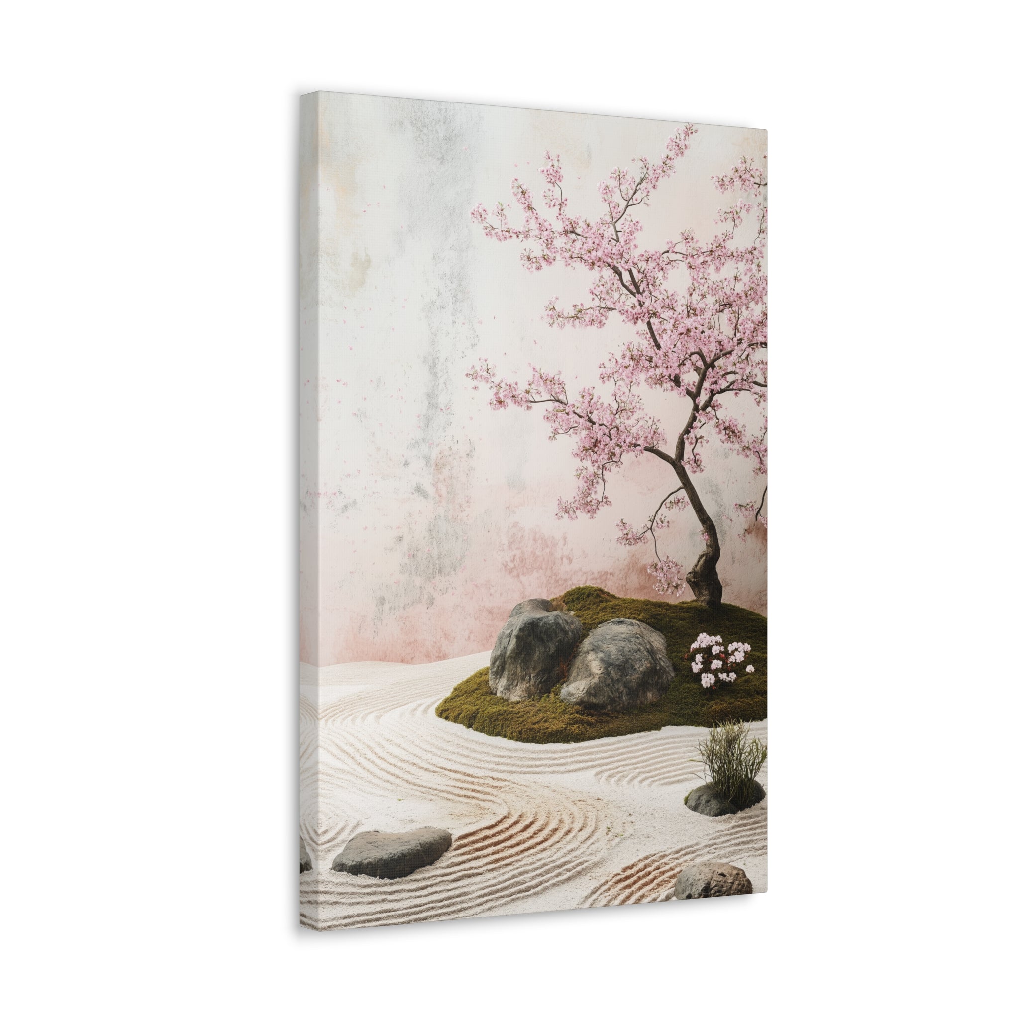 Zen Japanese Garden Canvas Wall Art - SynthFrame