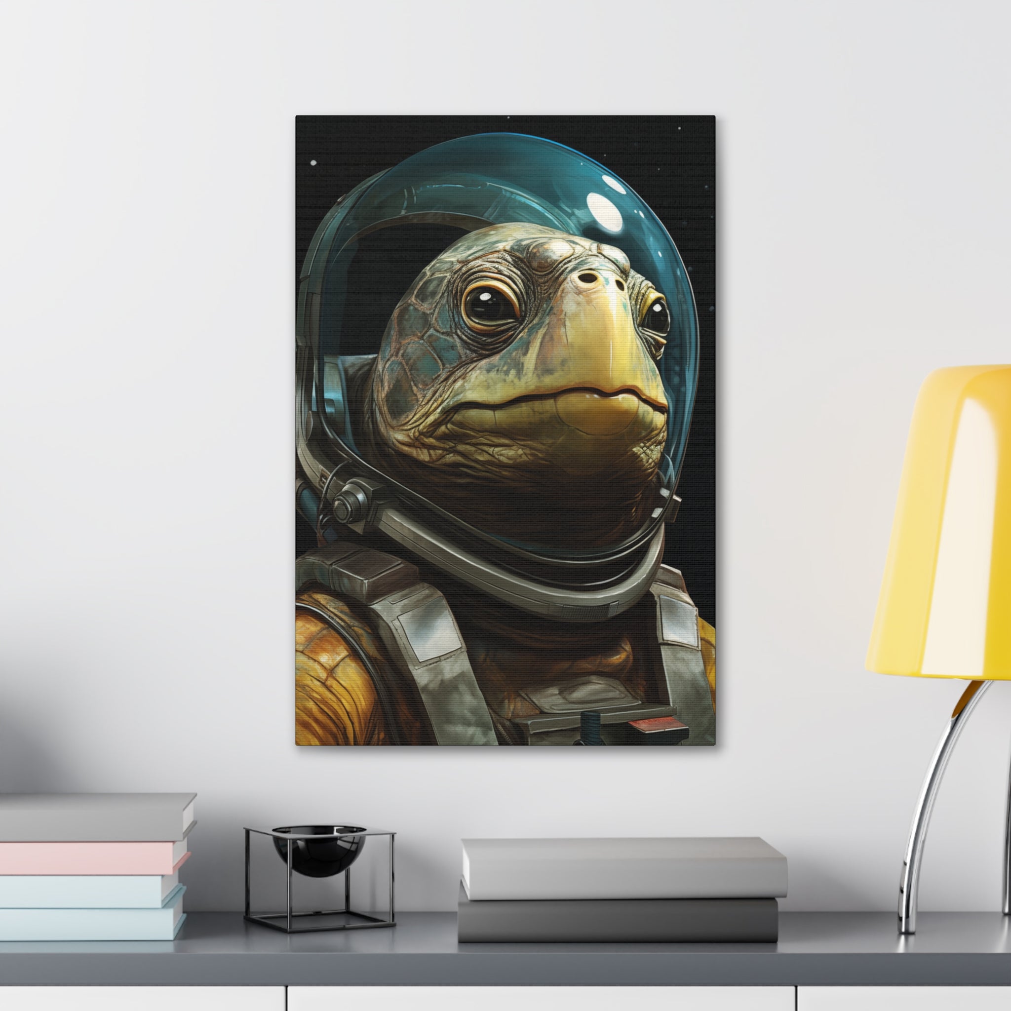 AstroTurtle 1 Canvas Wall Art - SynthFrame