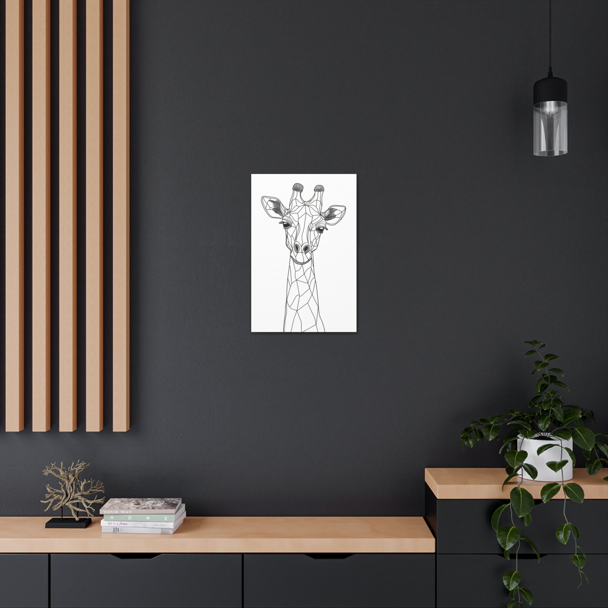 Essence of Giraffe Canvas Wall Art - SynthFrame