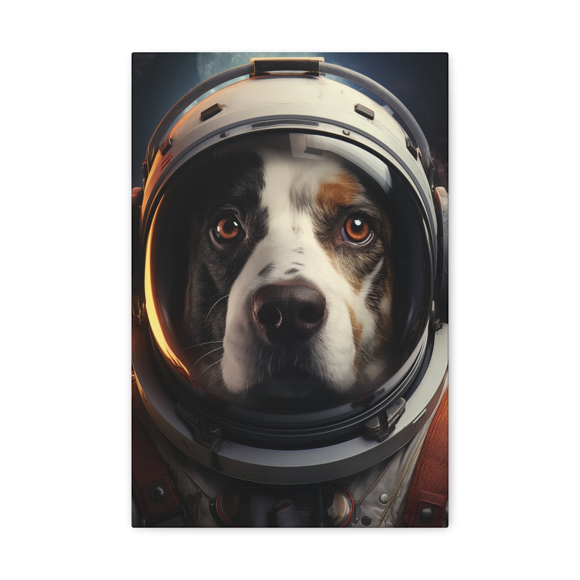 AstroDog 2 Canvas Wall Art - SynthFrame