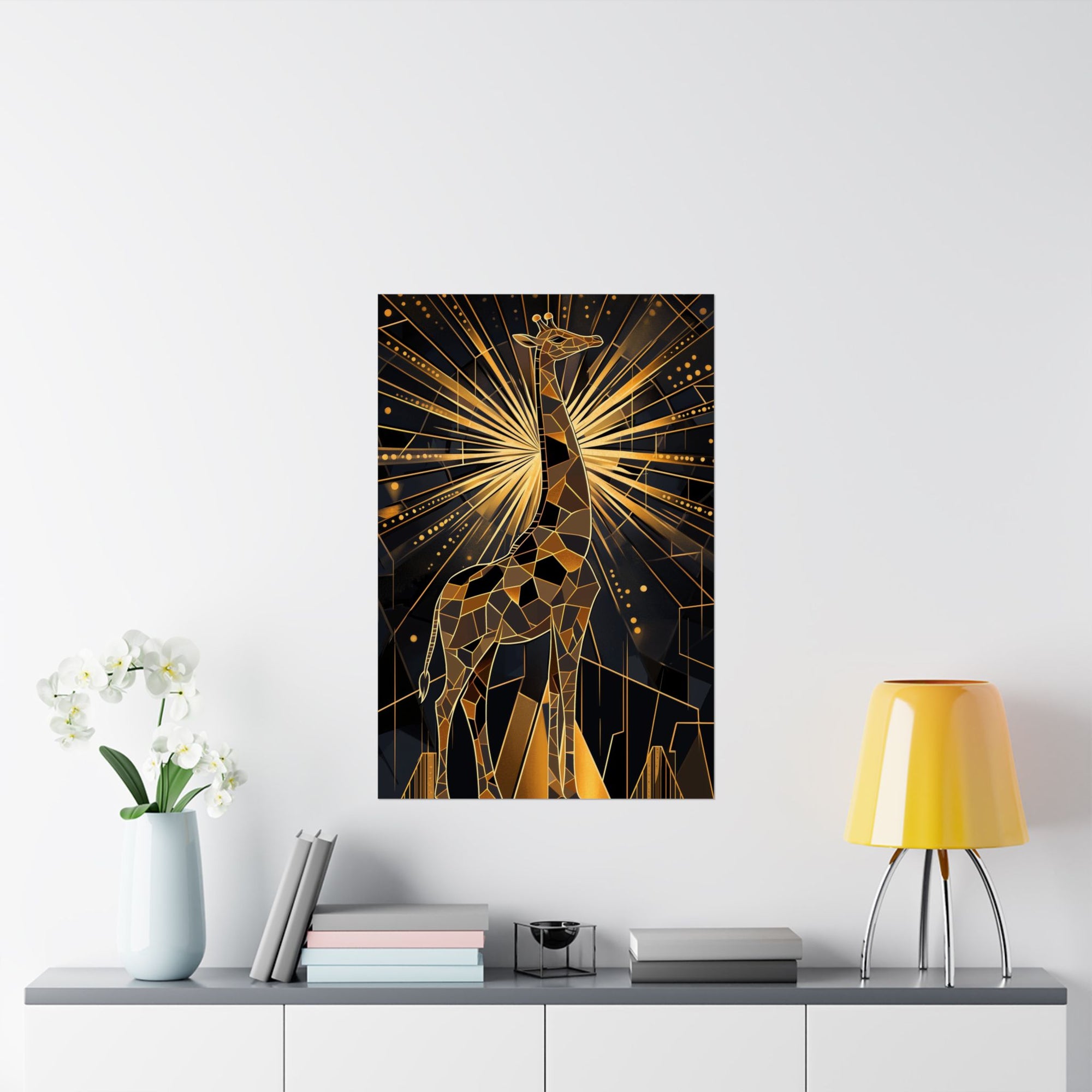 Gilded Giraffe Poster