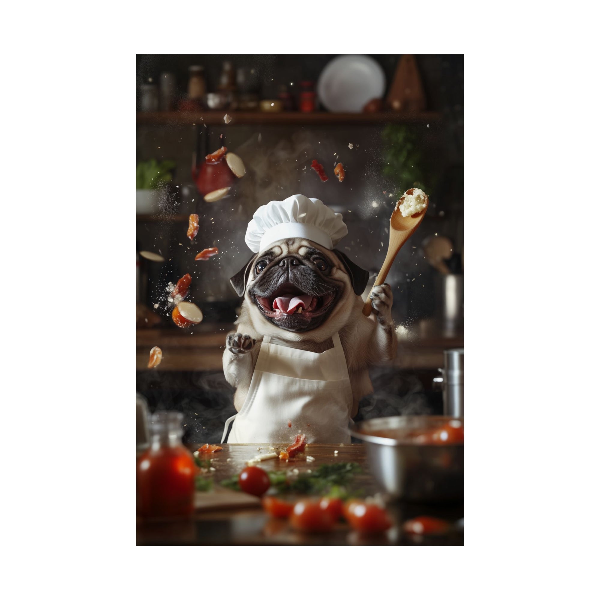 Chef Pug Poster