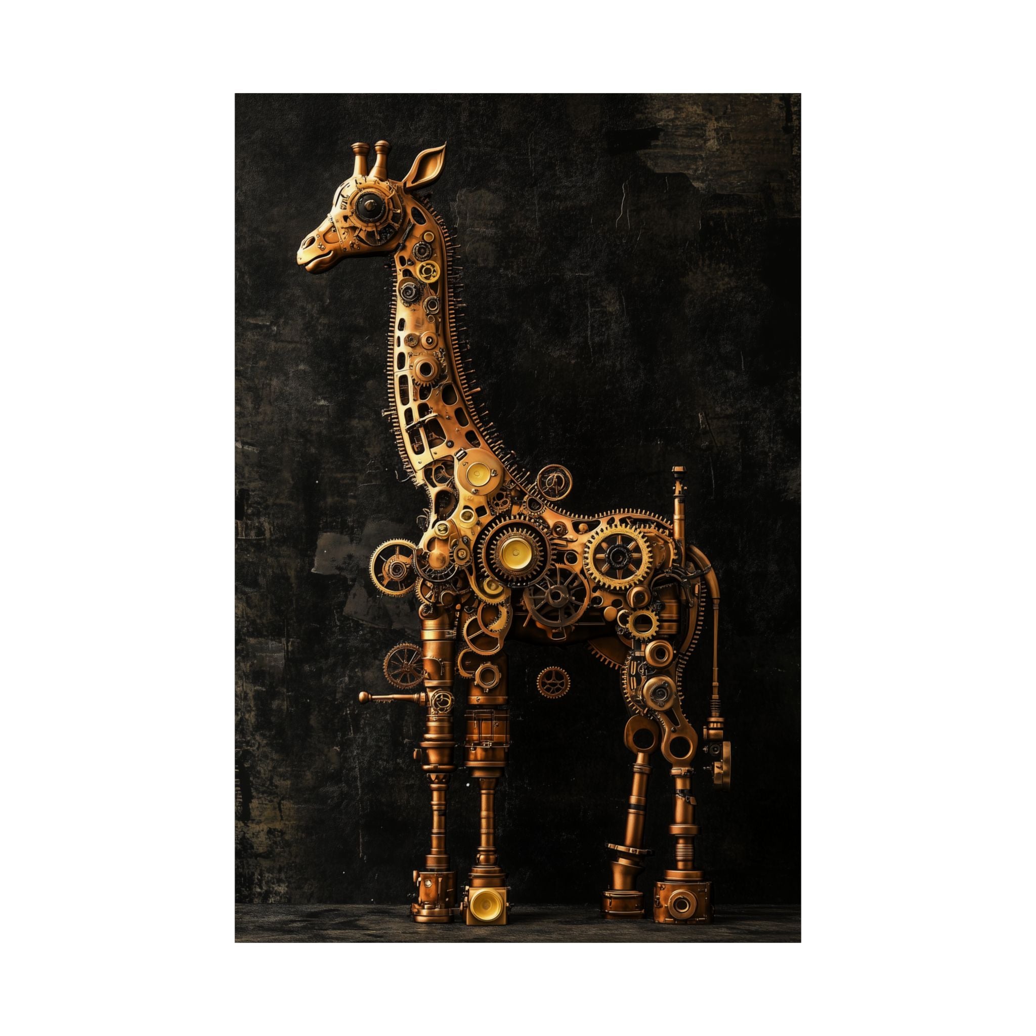 Steampunk Giraffe: Mechanical Marvel Poster