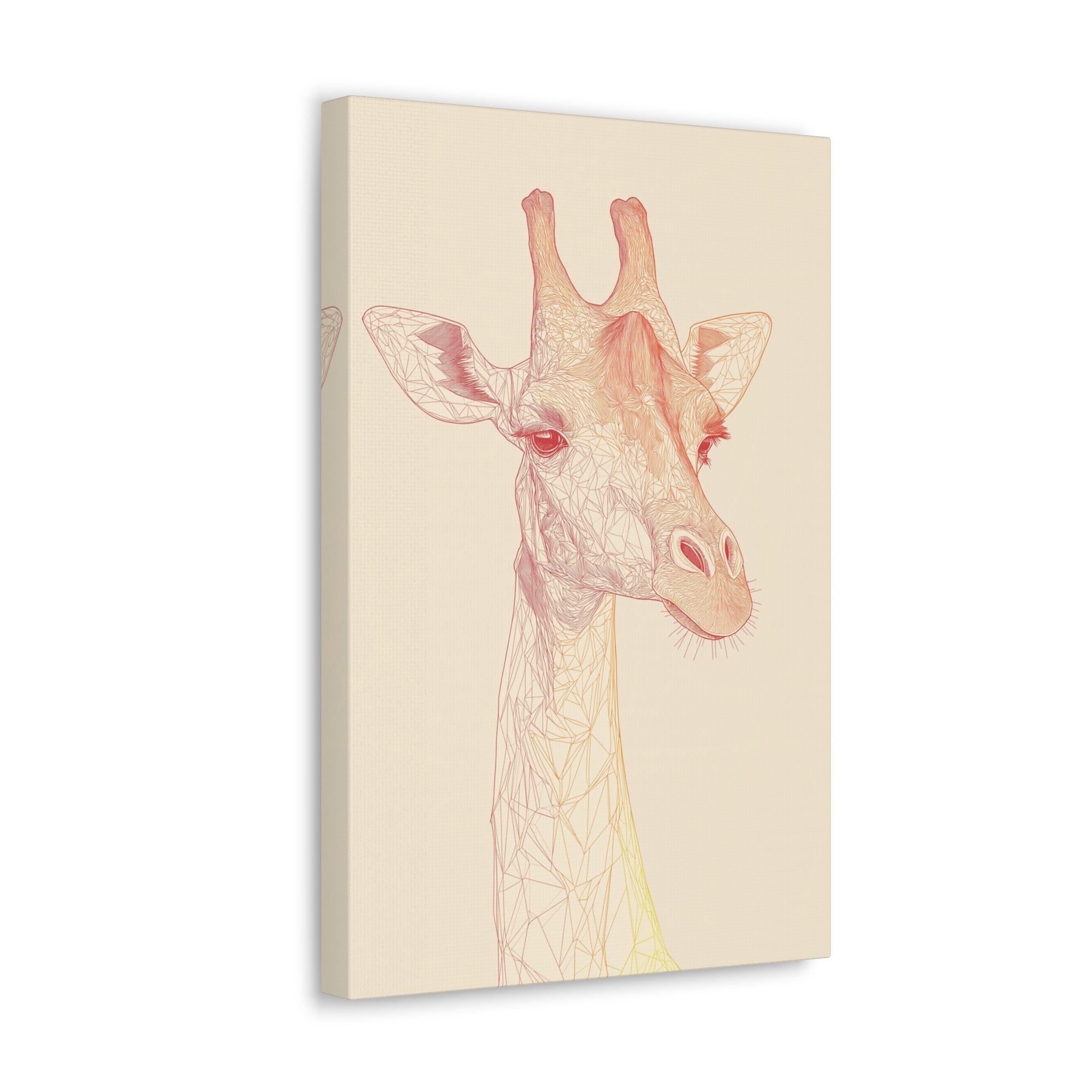 Essence of Giraffe Canvas Wall Art - SynthFrame