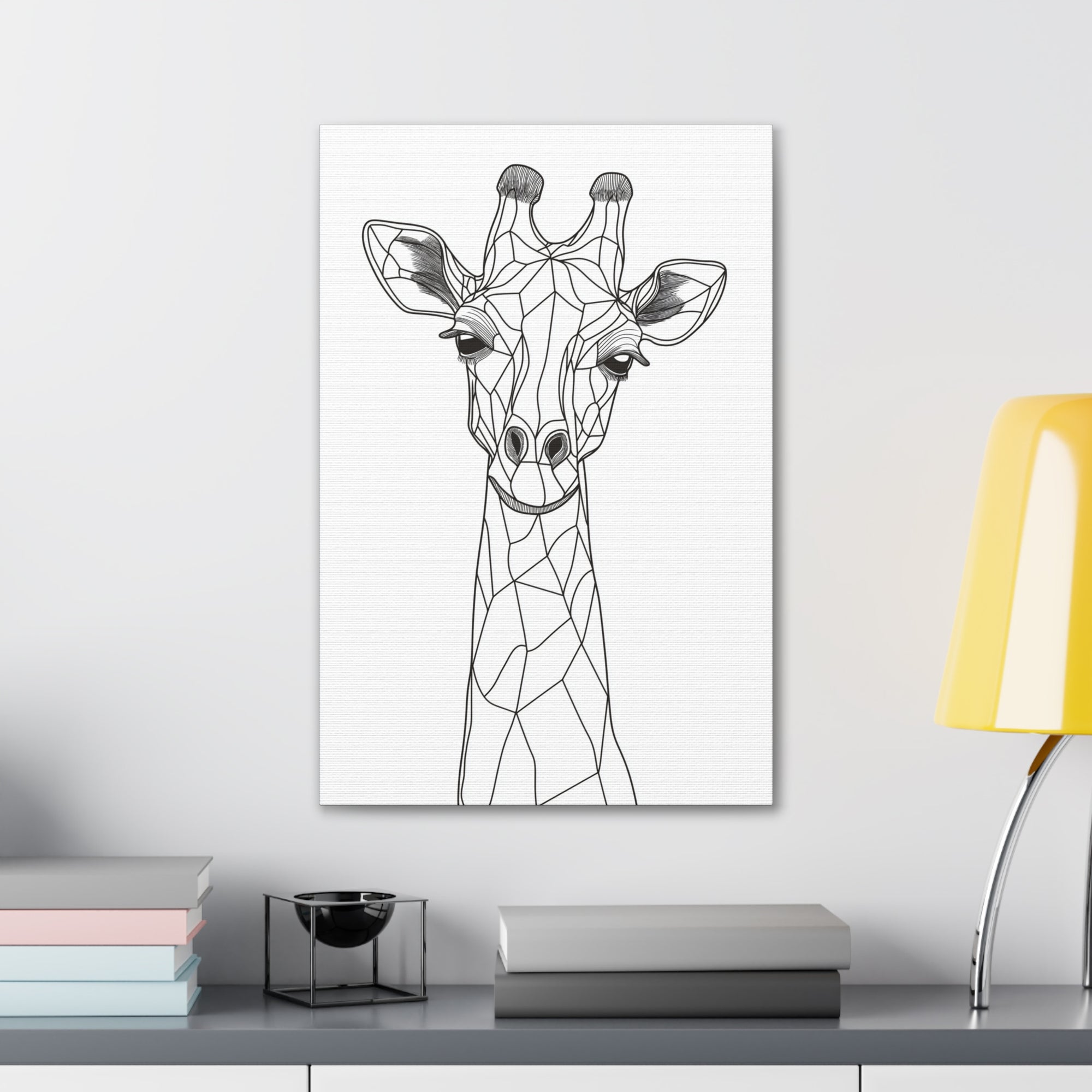 Essence of Giraffe Canvas Wall Art - SynthFrame