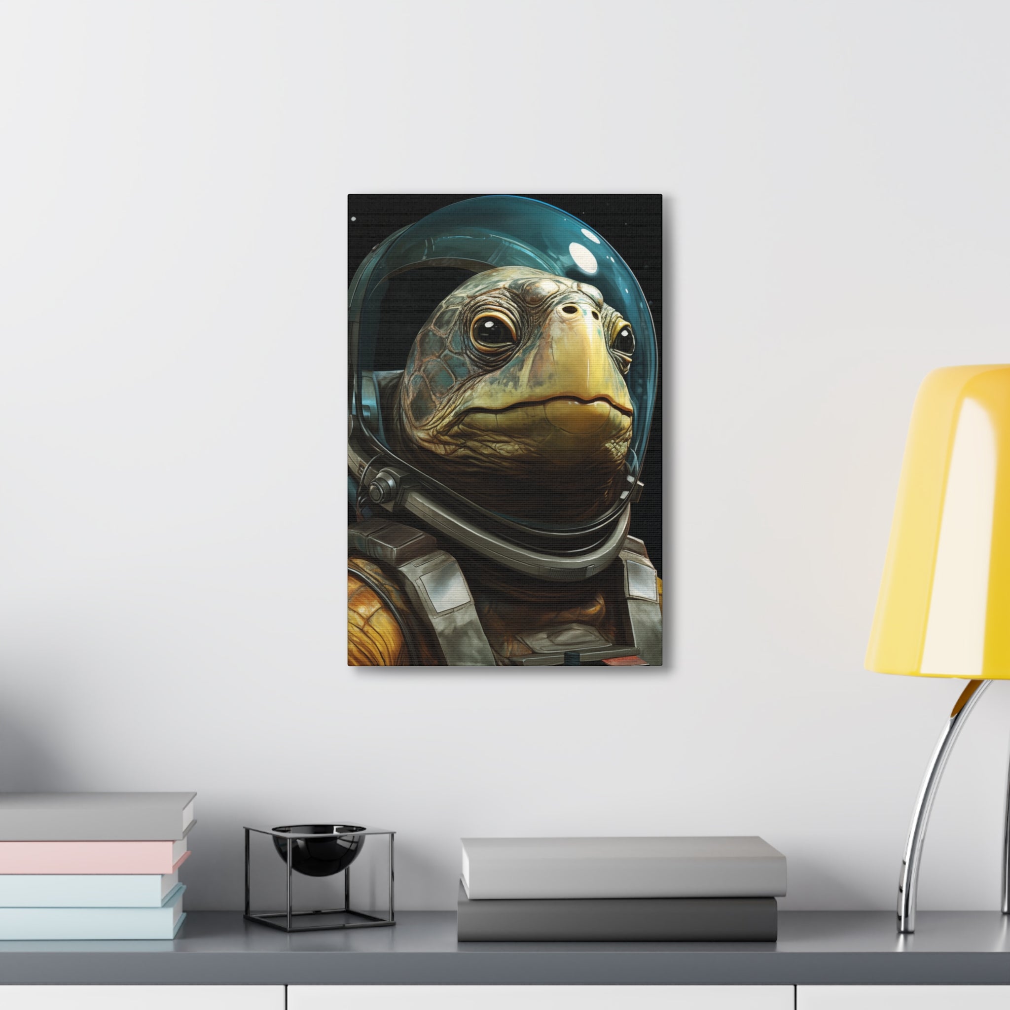 AstroTurtle 1 Canvas Wall Art - SynthFrame