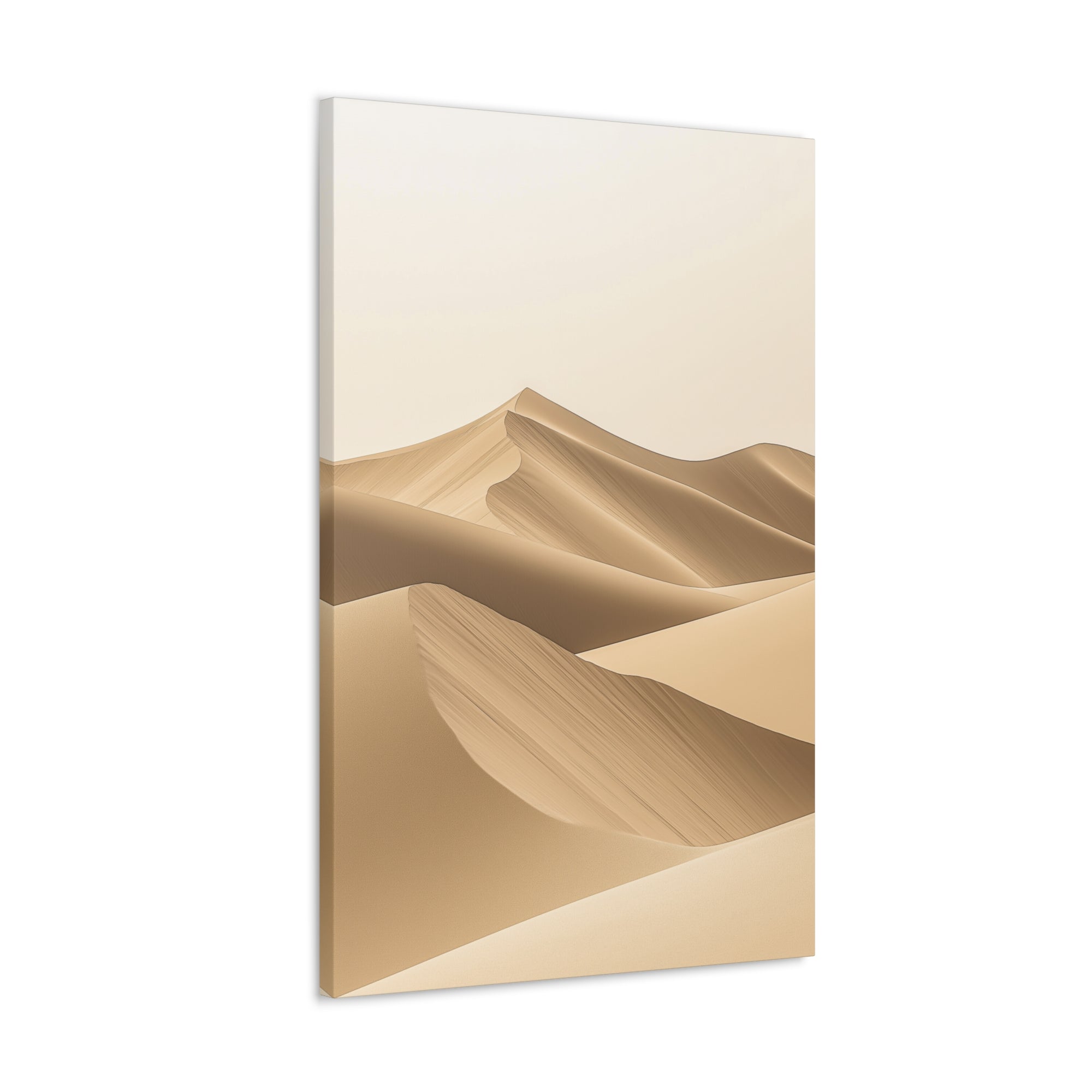 Minimalist Desert Dunes Canvas Wall Art - SynthFrame