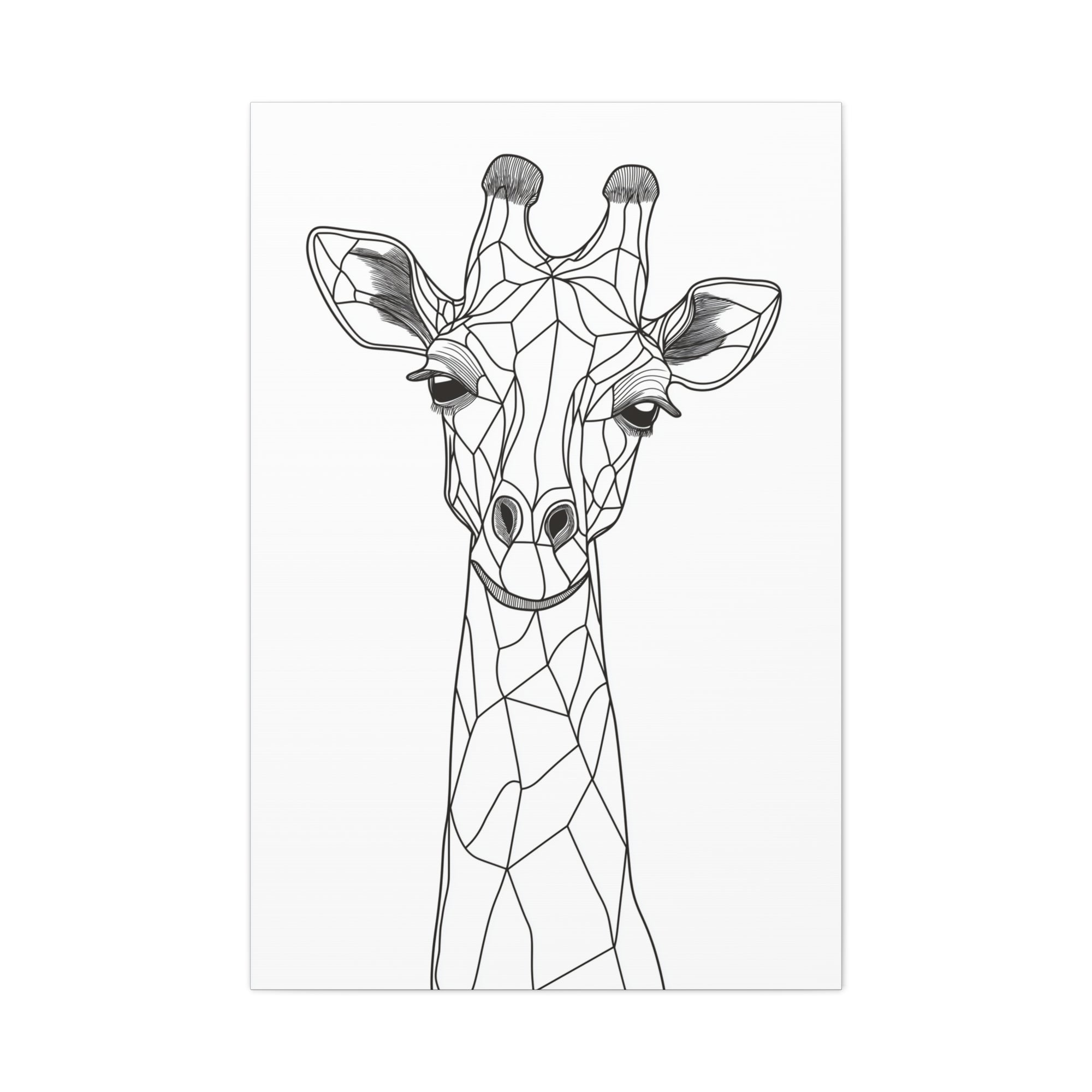 Essence of Giraffe Canvas Wall Art - SynthFrame