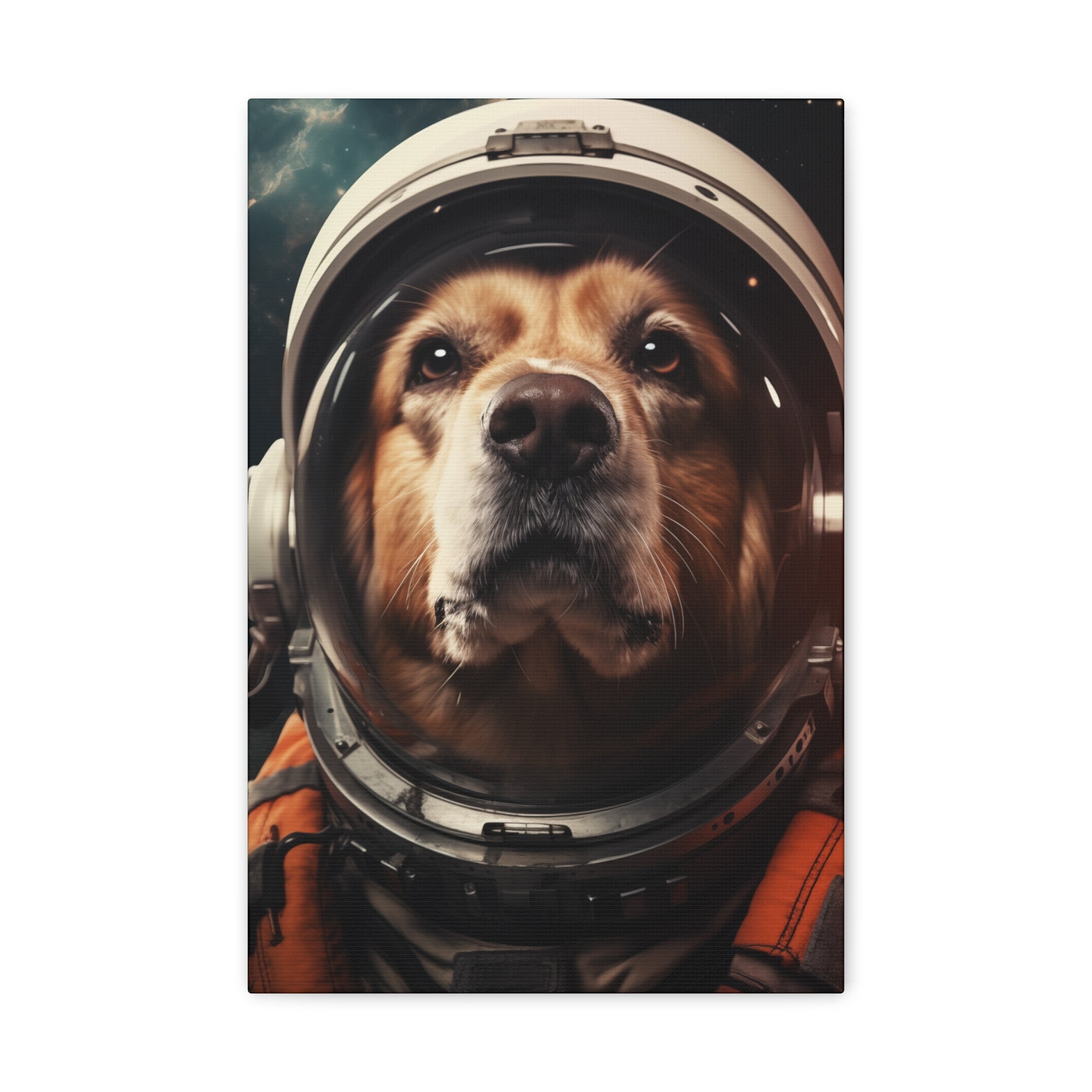 AstroDog 1 Canvas Wall Art - SynthFrame