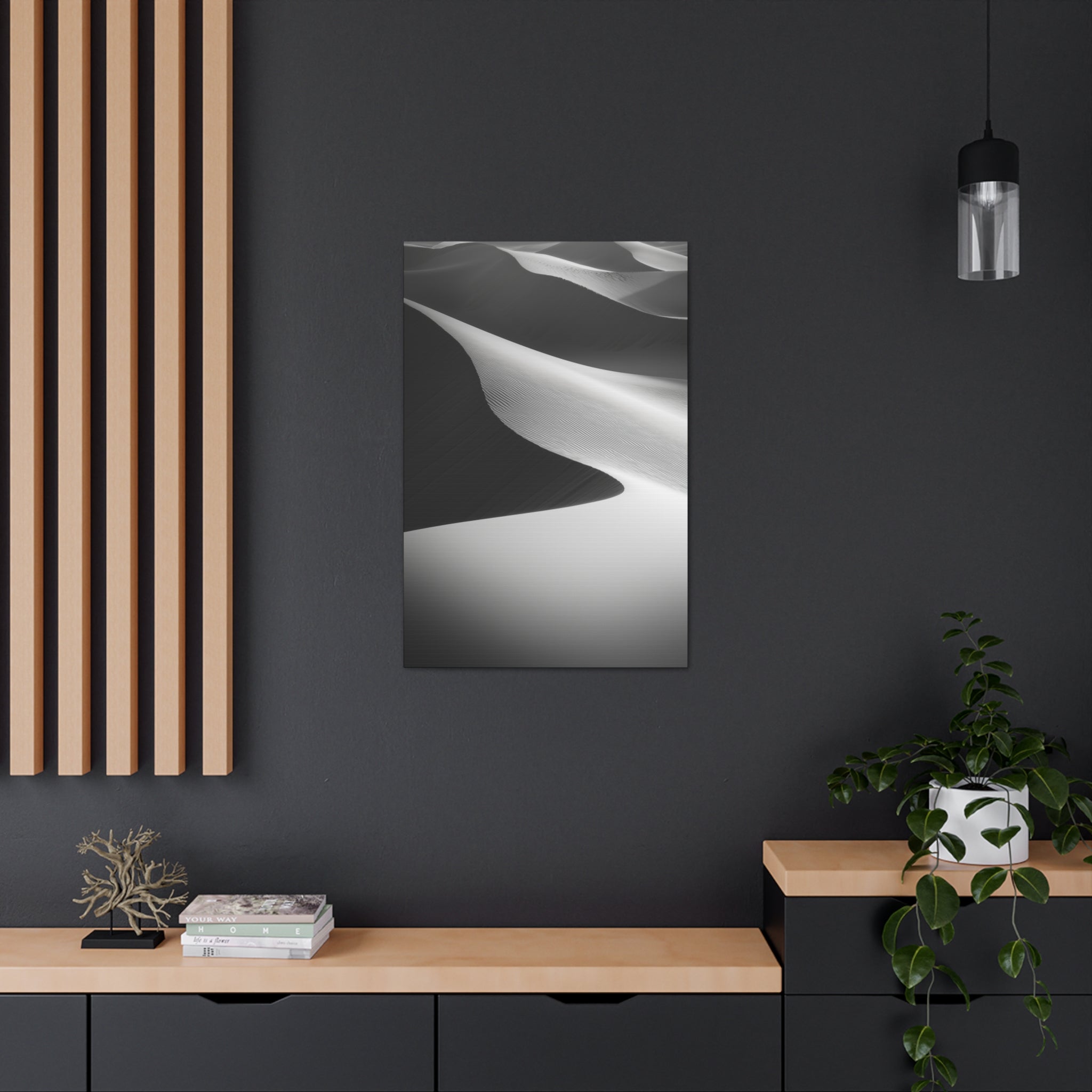 Minimalist Desert Dunes Canvas Wall Art - SynthFrame