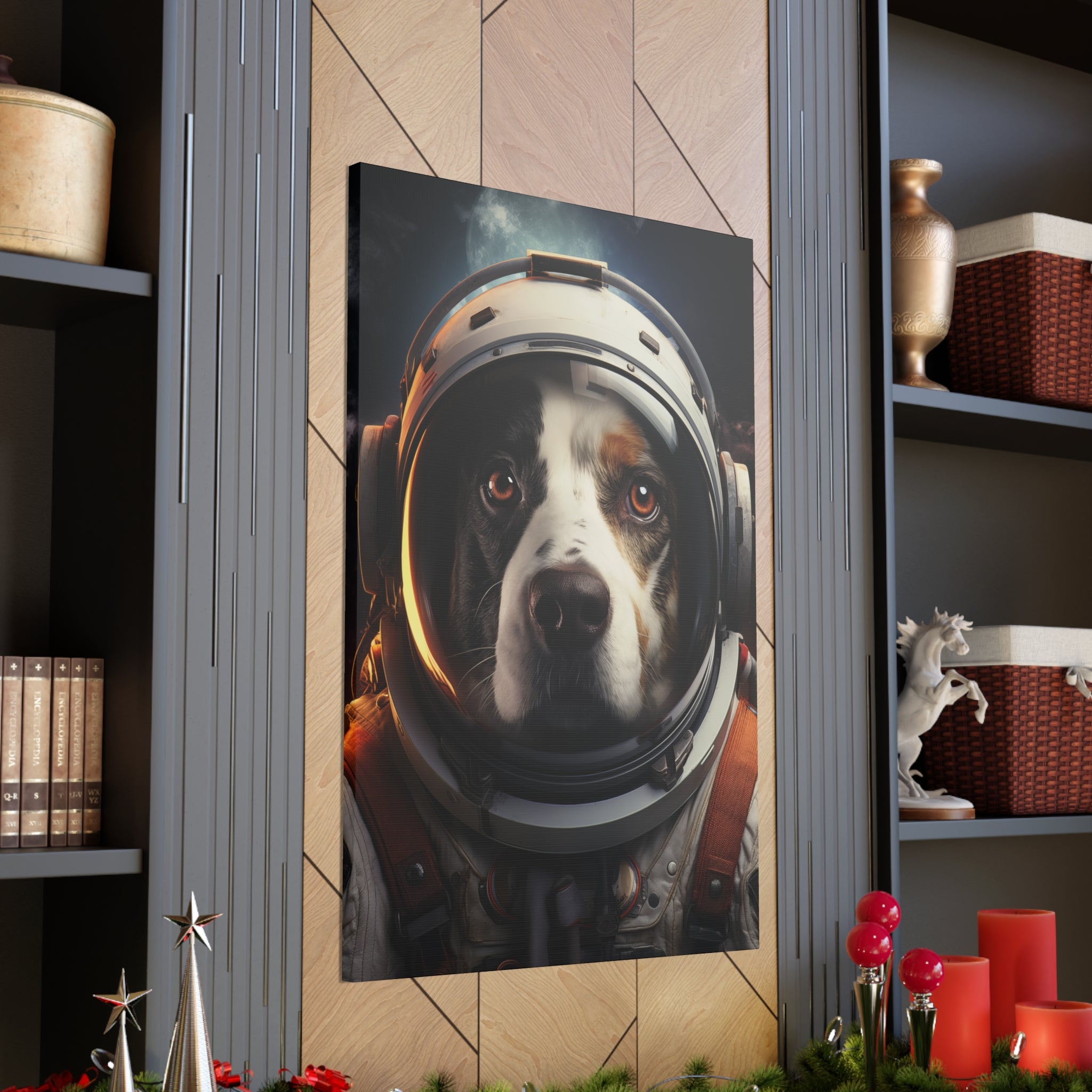 AstroDog 2 Canvas Wall Art - SynthFrame