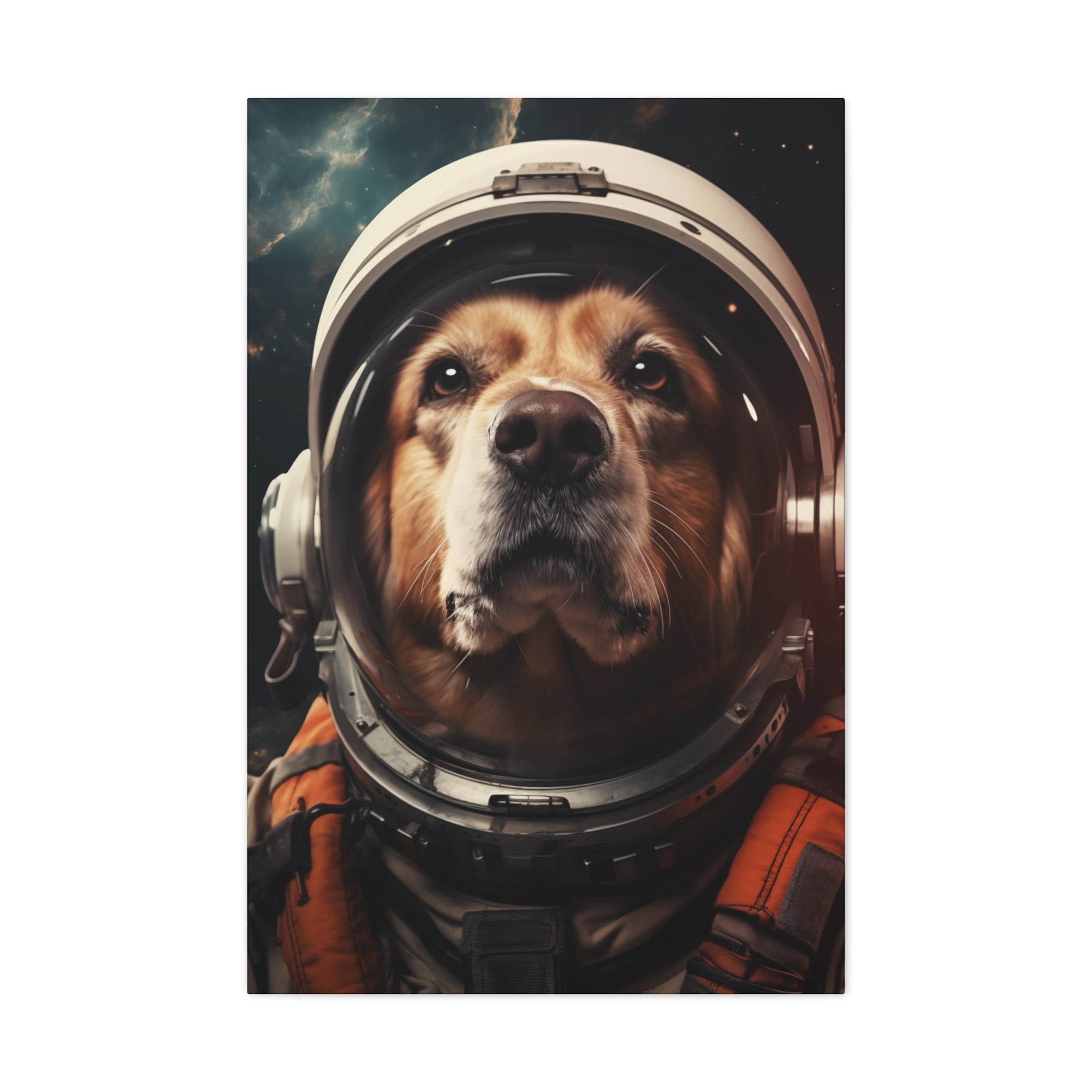 AstroDog 1 Canvas Wall Art - SynthFrame