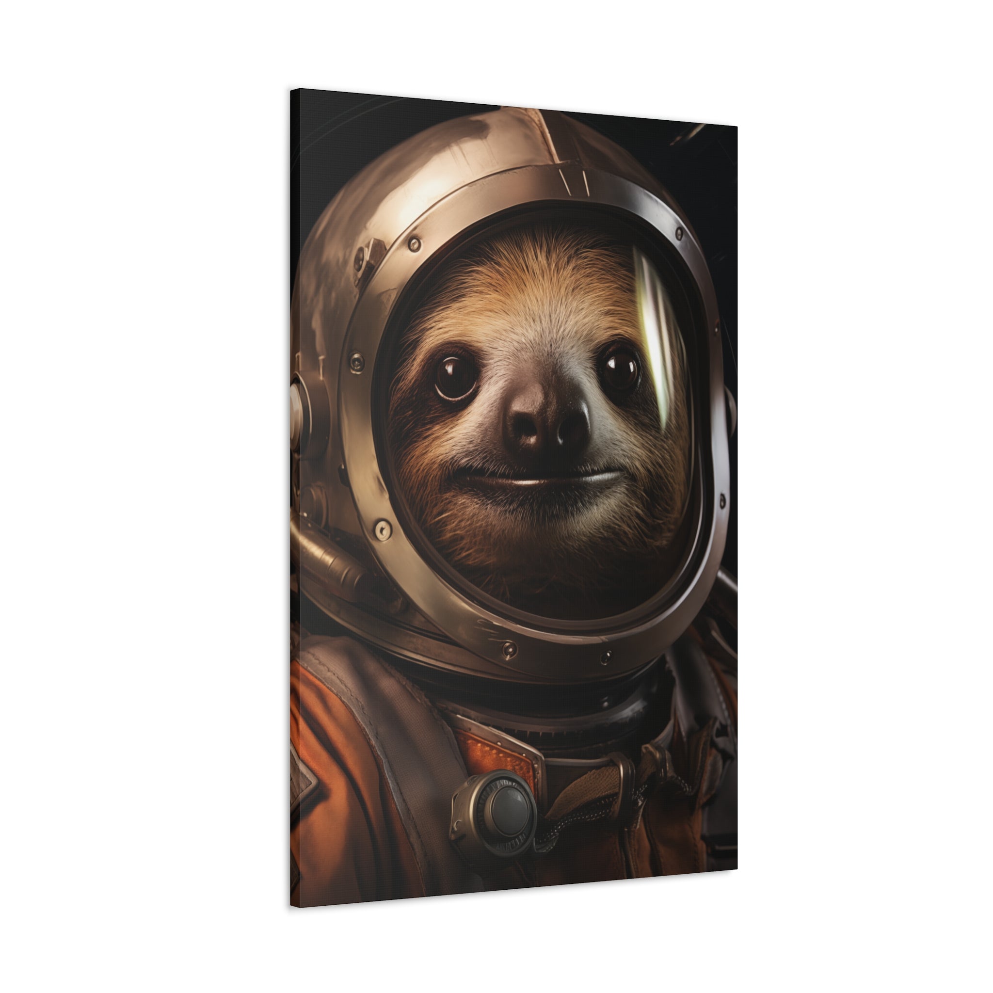 AstroSloth 2 Canvas Wall Art - SynthFrame