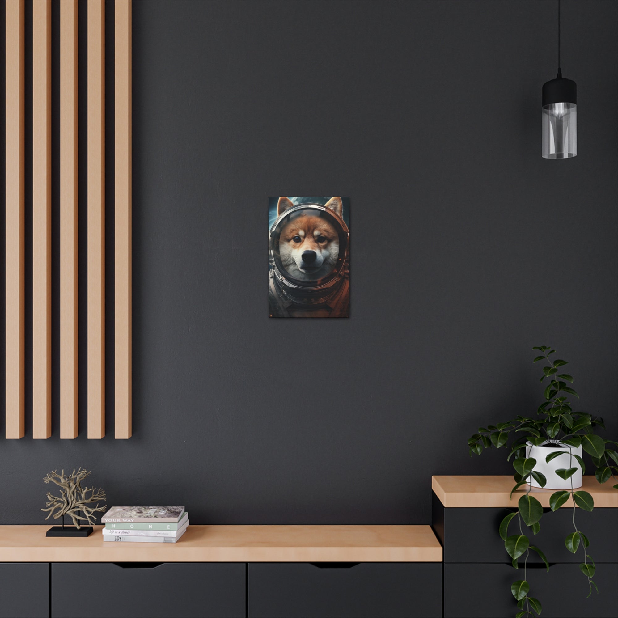 AstroDog 2 Canvas Wall Art - SynthFrame