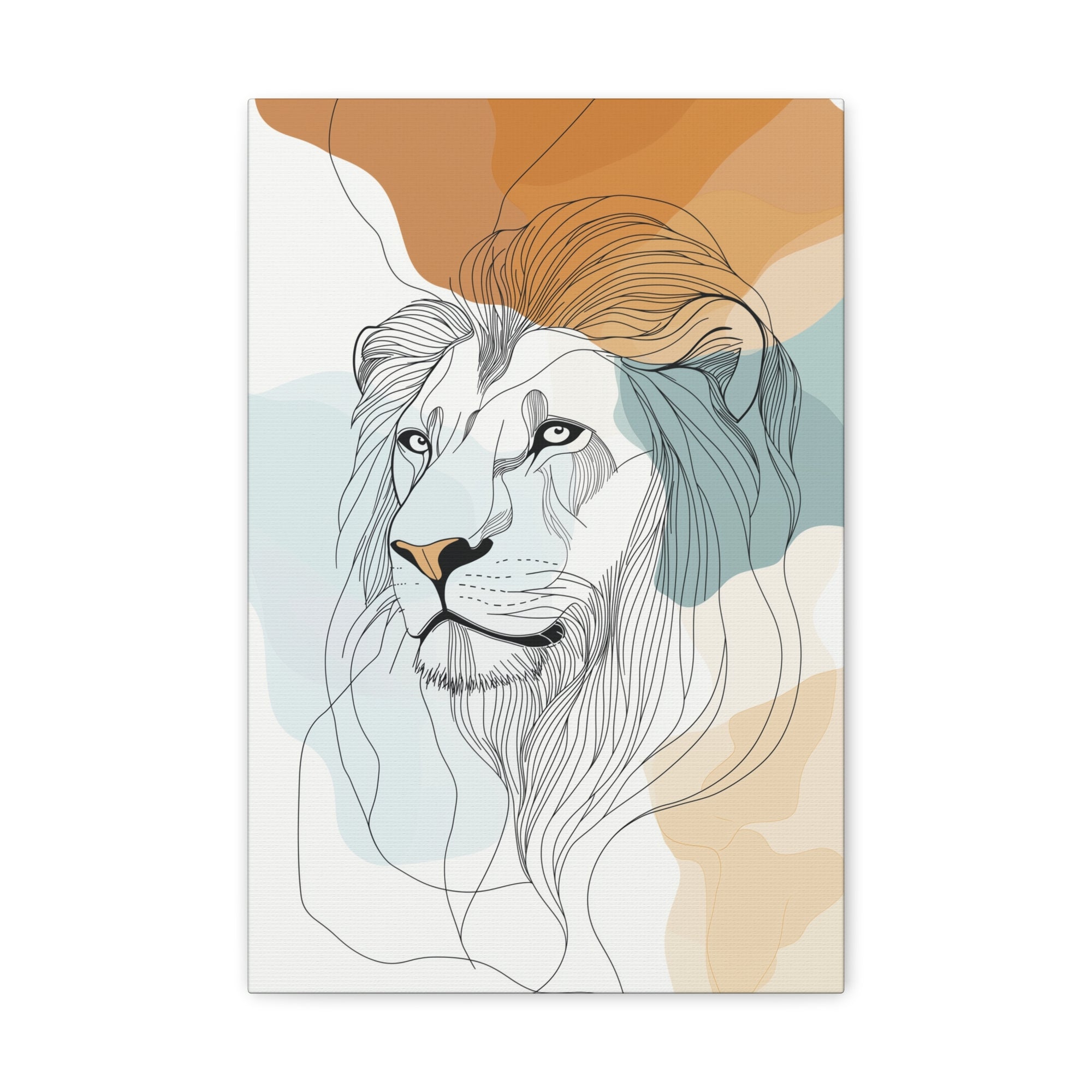 Essence of Lion Canvas Wall Art - SynthFrame