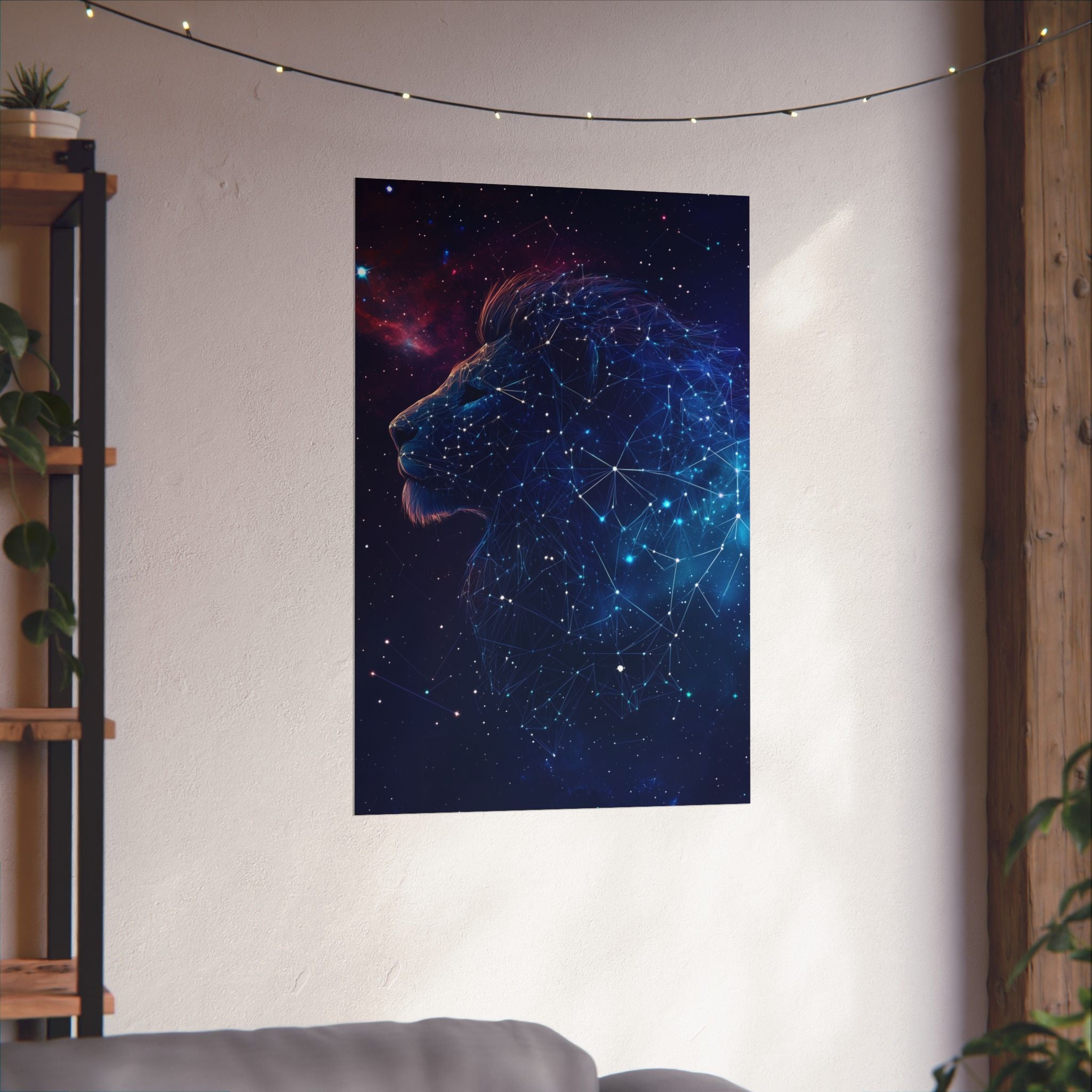 Constellation Lion Poster