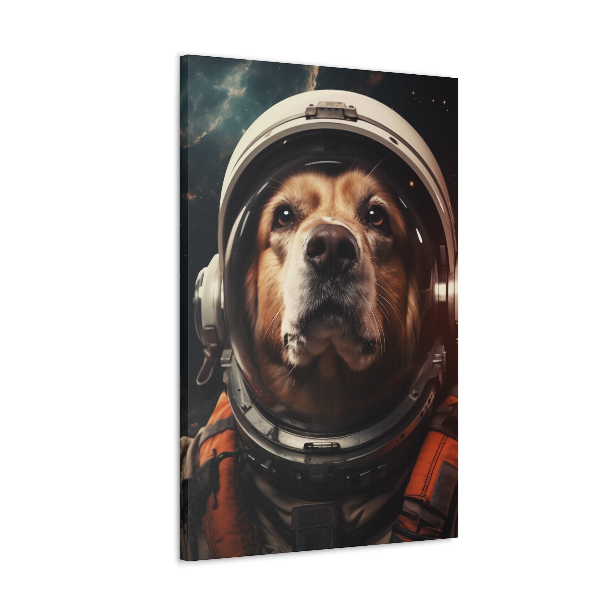 AstroDog 1 Canvas Wall Art - SynthFrame