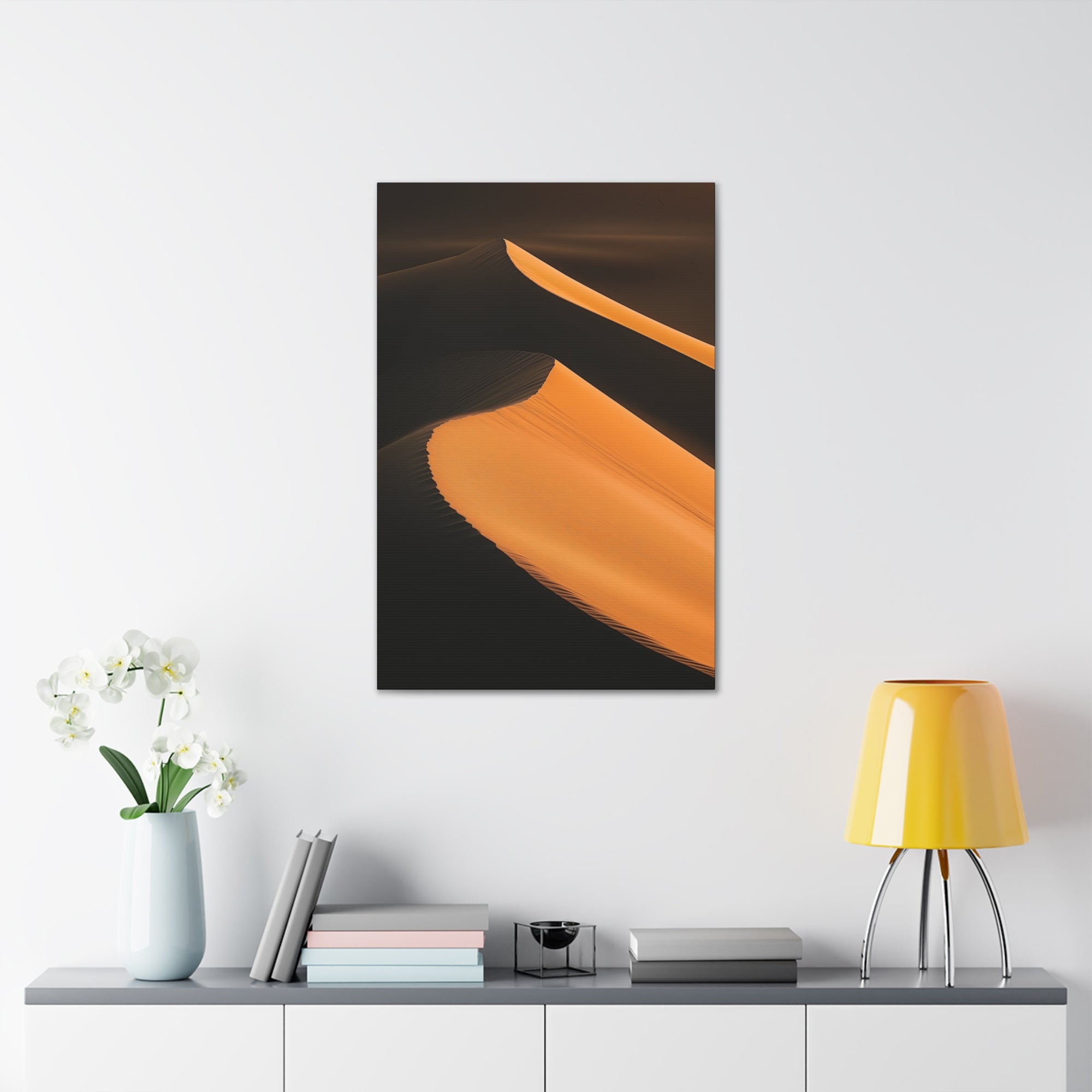 Minimalist Desert Dunes Canvas Wall Art - SynthFrame