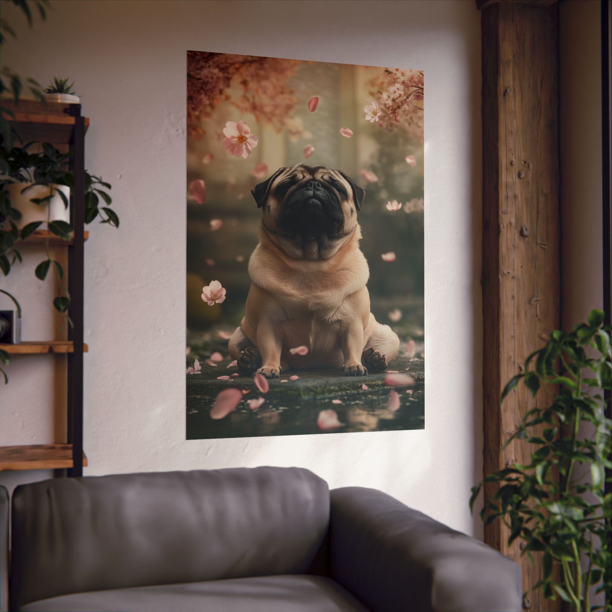 Zen Pug Poster