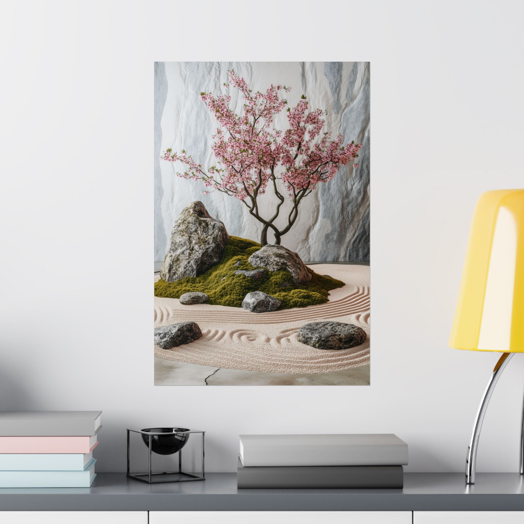 Zen Japanese Garden Poster Wall Art - SynthFrame