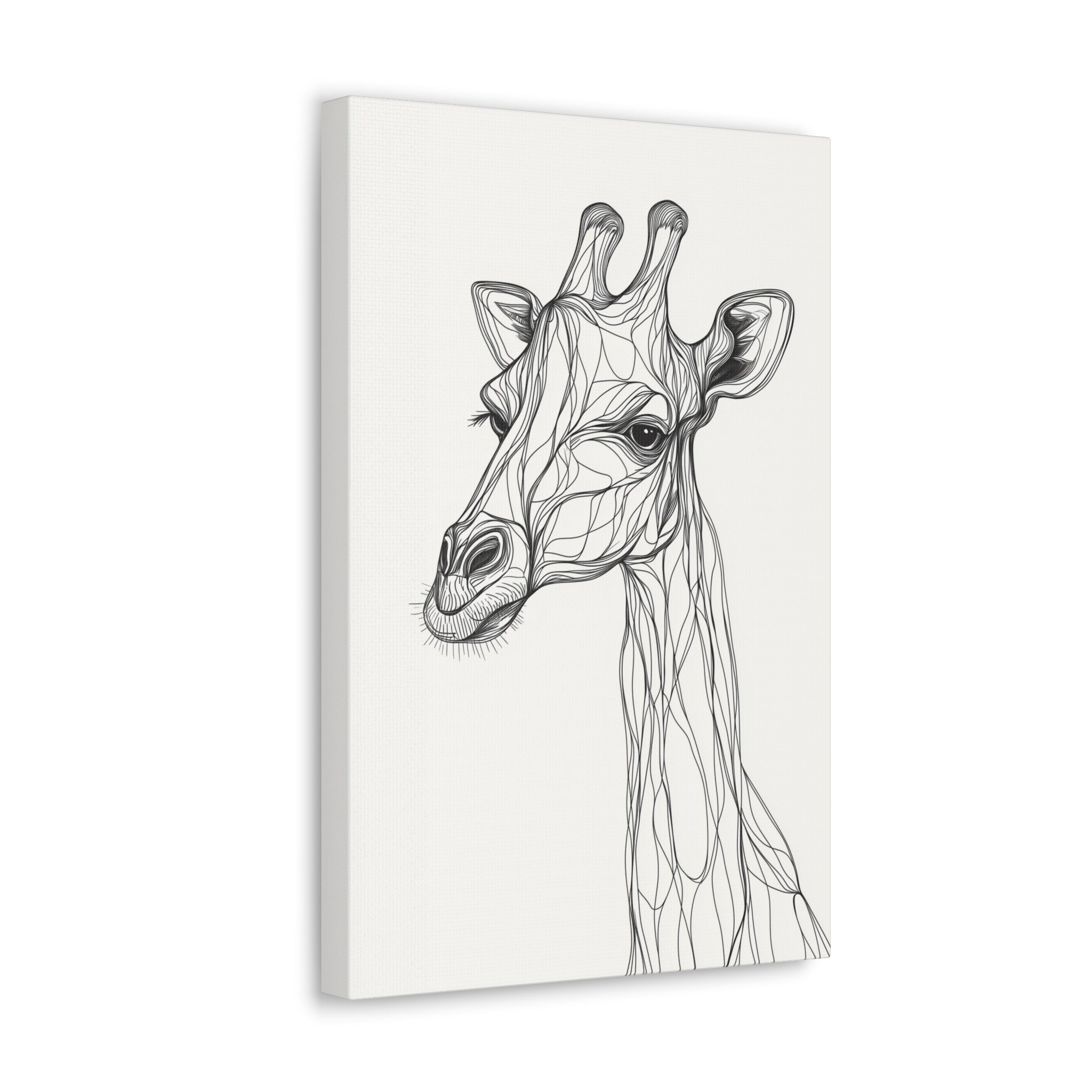 Essence of Giraffe Canvas Wall Art - SynthFrame